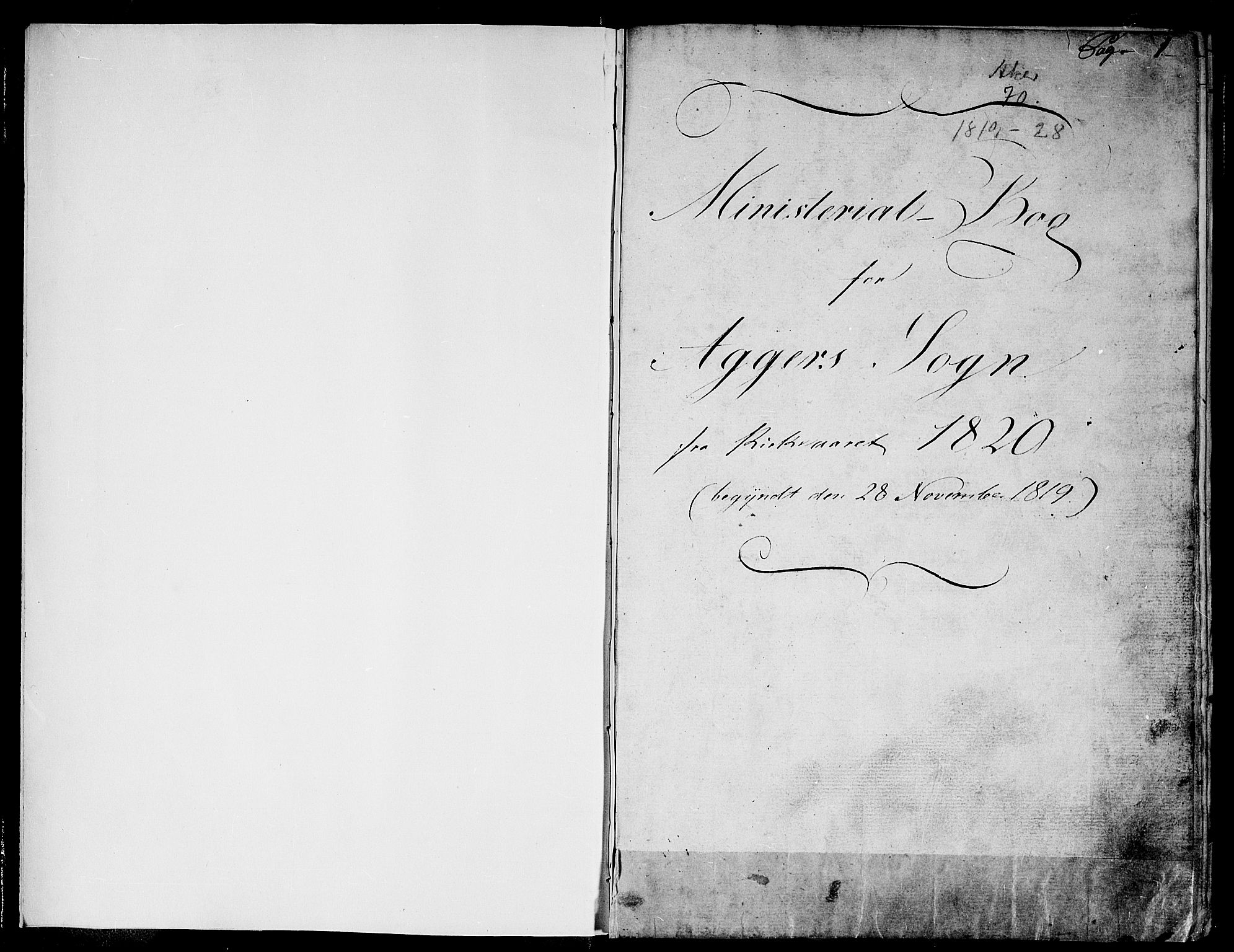 Aker prestekontor kirkebøker, AV/SAO-A-10861/F/L0012: Parish register (official) no. 12, 1819-1828, p. 0-1