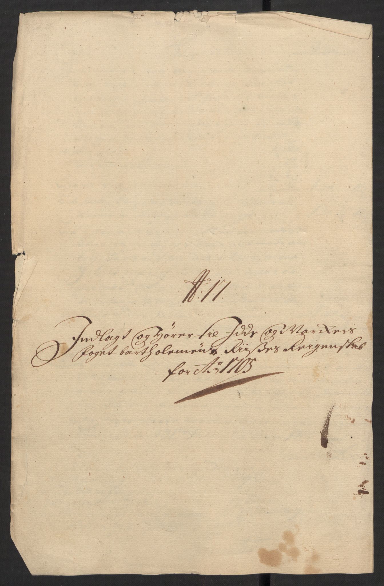 Rentekammeret inntil 1814, Reviderte regnskaper, Fogderegnskap, AV/RA-EA-4092/R01/L0017: Fogderegnskap Idd og Marker, 1704-1706, p. 324