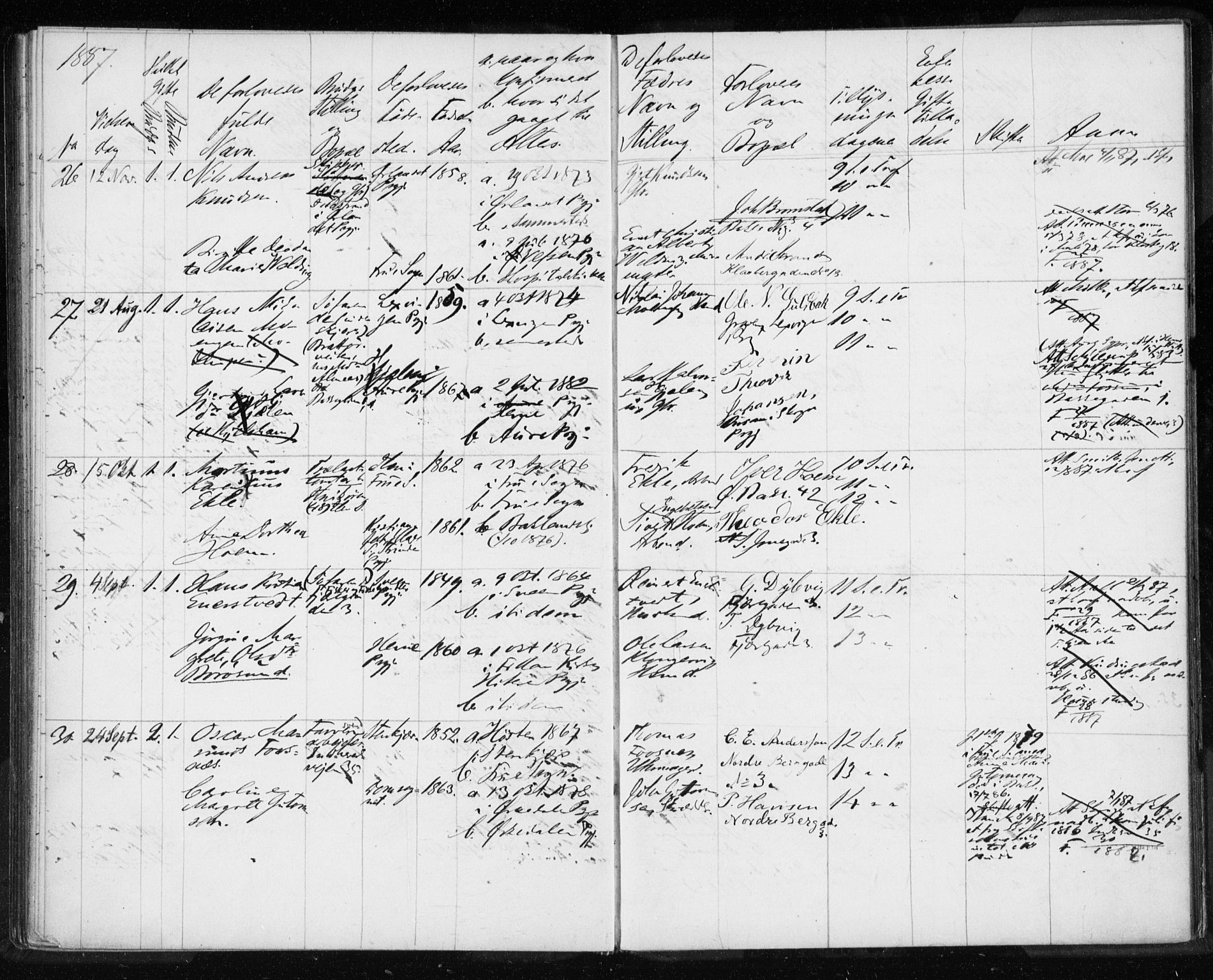 Ministerialprotokoller, klokkerbøker og fødselsregistre - Sør-Trøndelag, AV/SAT-A-1456/604/L0188: Parish register (official) no. 604A11, 1878-1892