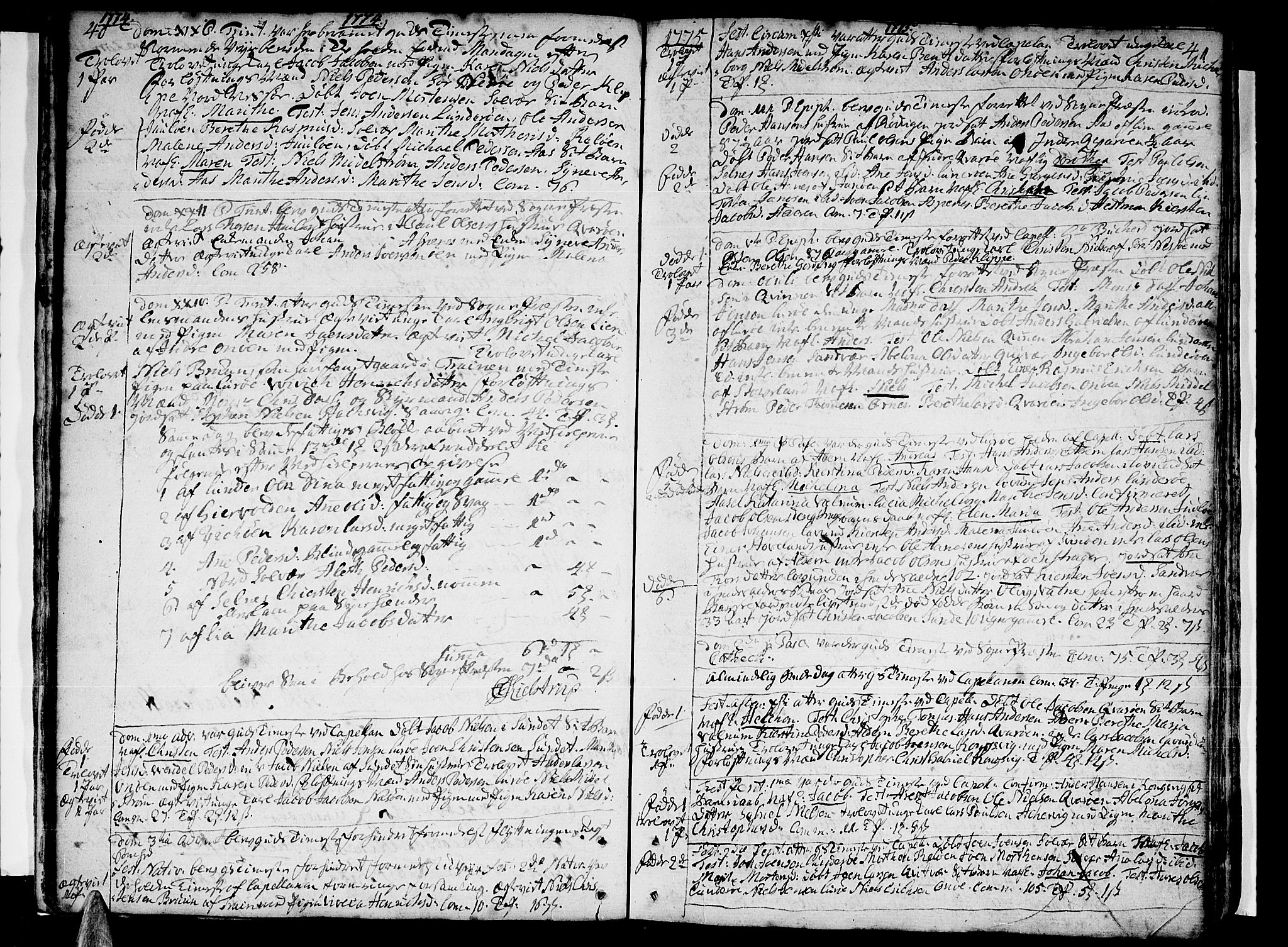 Ministerialprotokoller, klokkerbøker og fødselsregistre - Nordland, SAT/A-1459/839/L0563: Parish register (official) no. 839A01 /1, 1767-1824, p. 40-41