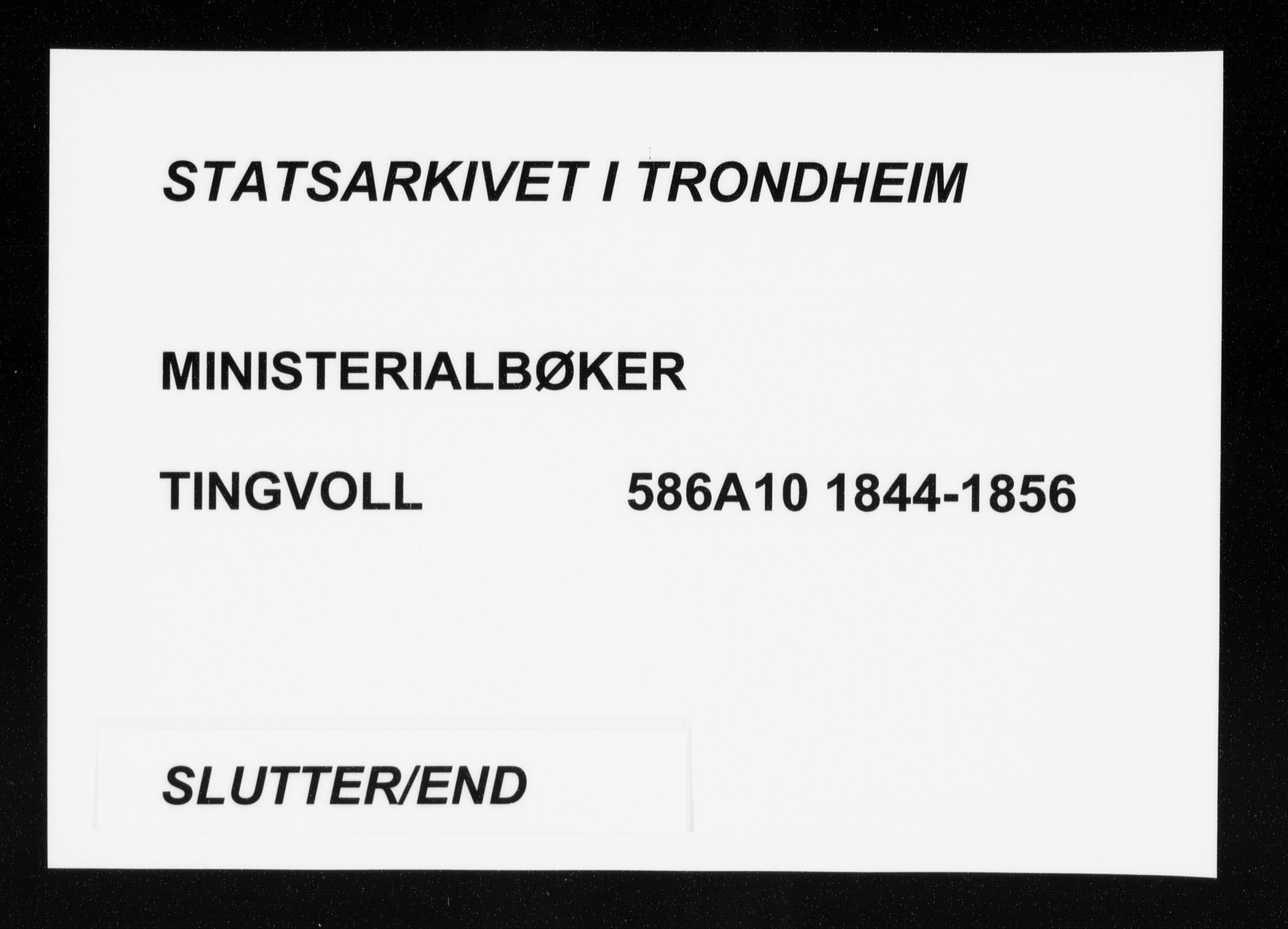 Ministerialprotokoller, klokkerbøker og fødselsregistre - Møre og Romsdal, AV/SAT-A-1454/586/L0984: Parish register (official) no. 586A10, 1844-1856