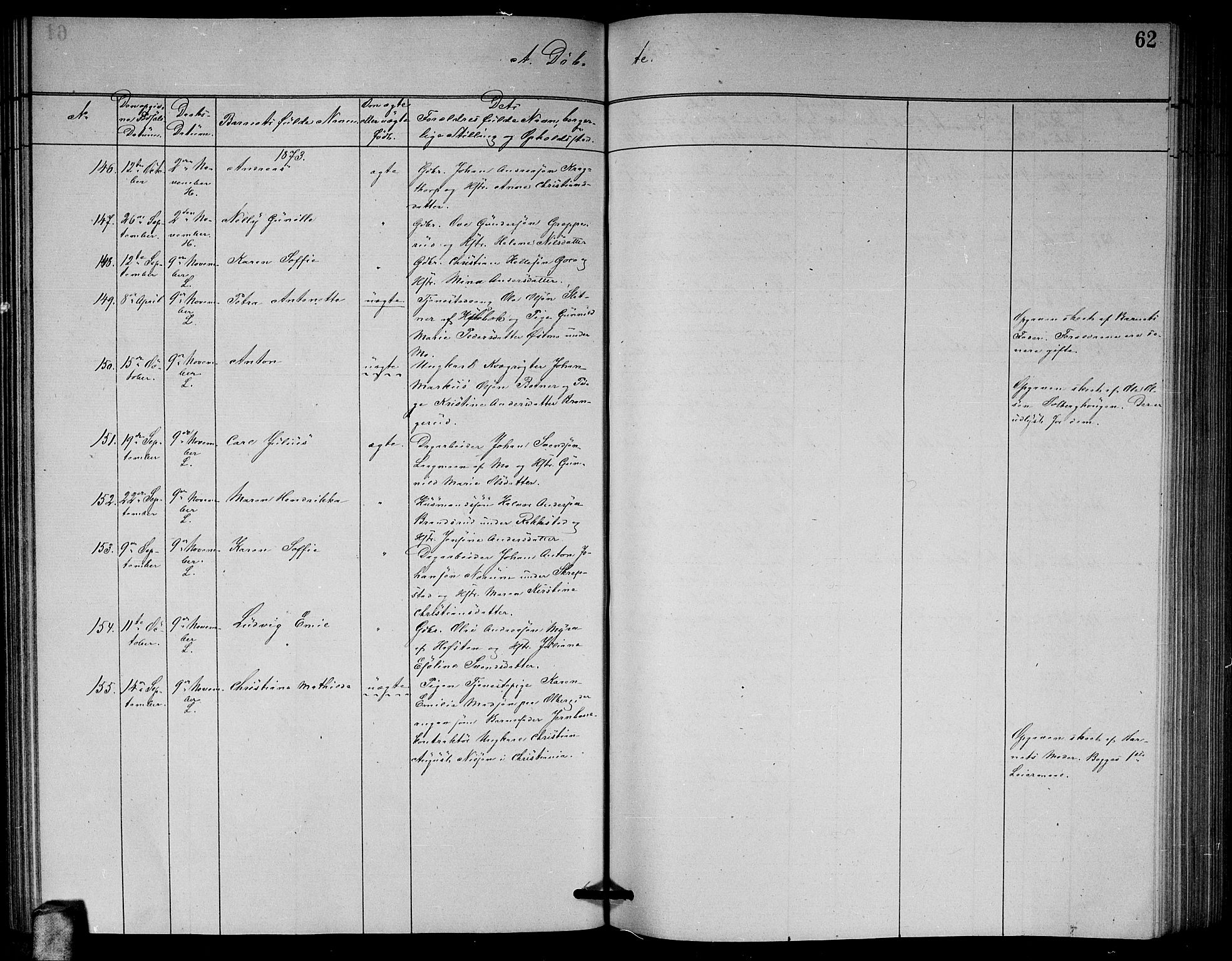 Høland prestekontor Kirkebøker, AV/SAO-A-10346a/G/Ga/L0006: Parish register (copy) no. I 6, 1869-1879, p. 62