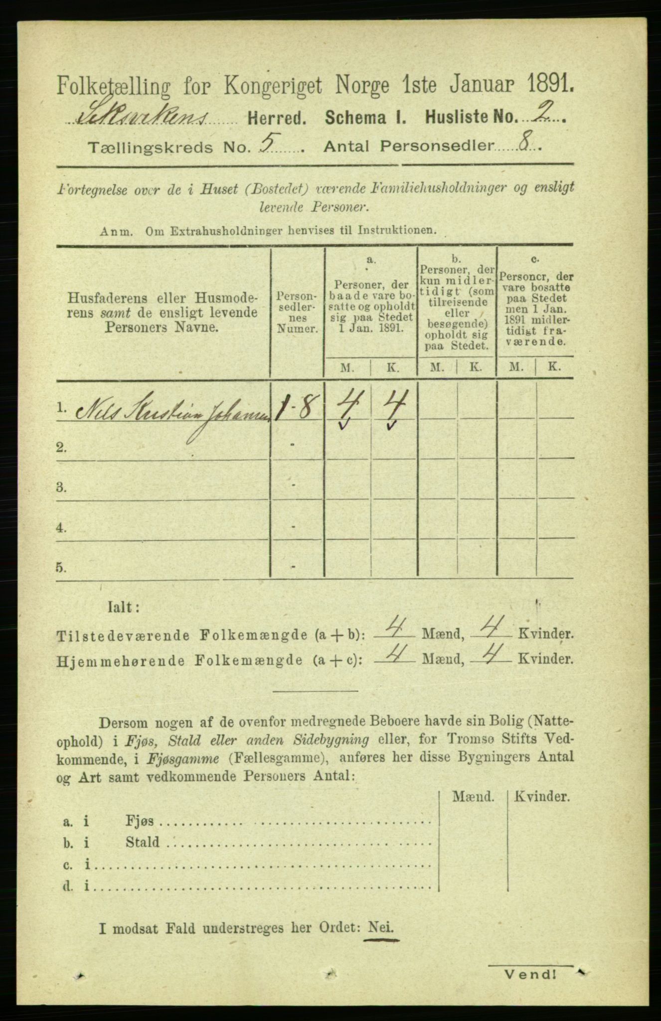 RA, 1891 census for 1718 Leksvik, 1891, p. 2454