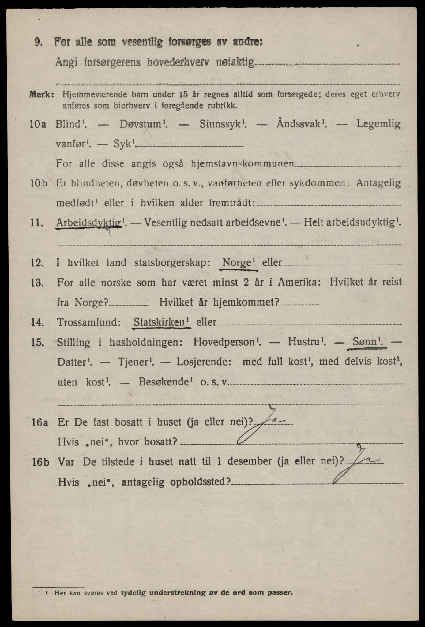 SAST, 1920 census for Finnøy, 1920, p. 3527