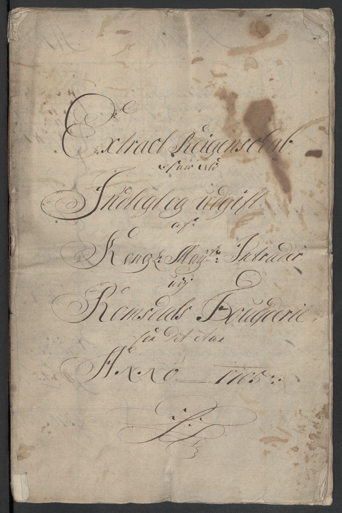 Rentekammeret inntil 1814, Reviderte regnskaper, Fogderegnskap, AV/RA-EA-4092/R55/L3656: Fogderegnskap Romsdal, 1703-1705, p. 350