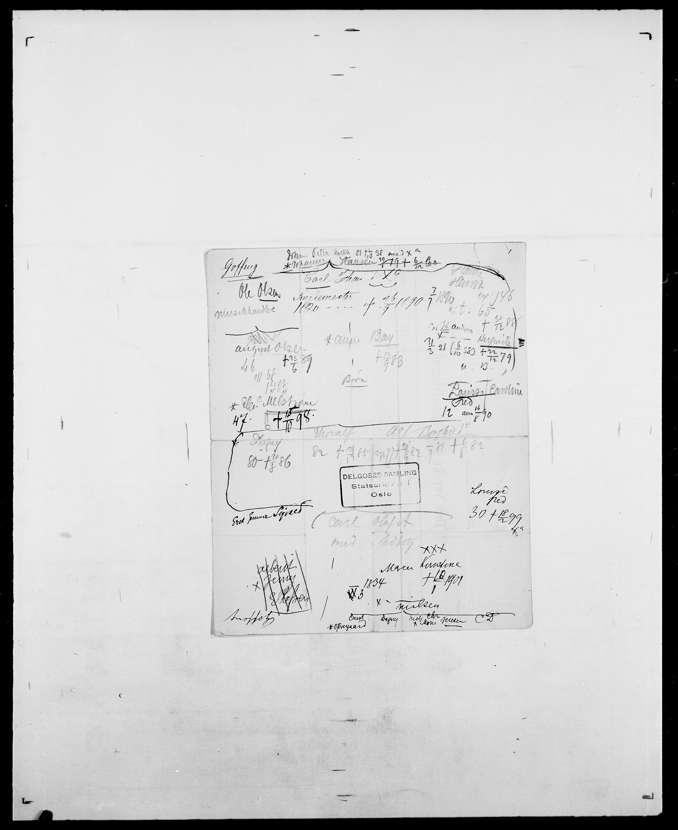 Delgobe, Charles Antoine - samling, AV/SAO-PAO-0038/D/Da/L0014: Giebdhausen - Grip, p. 367