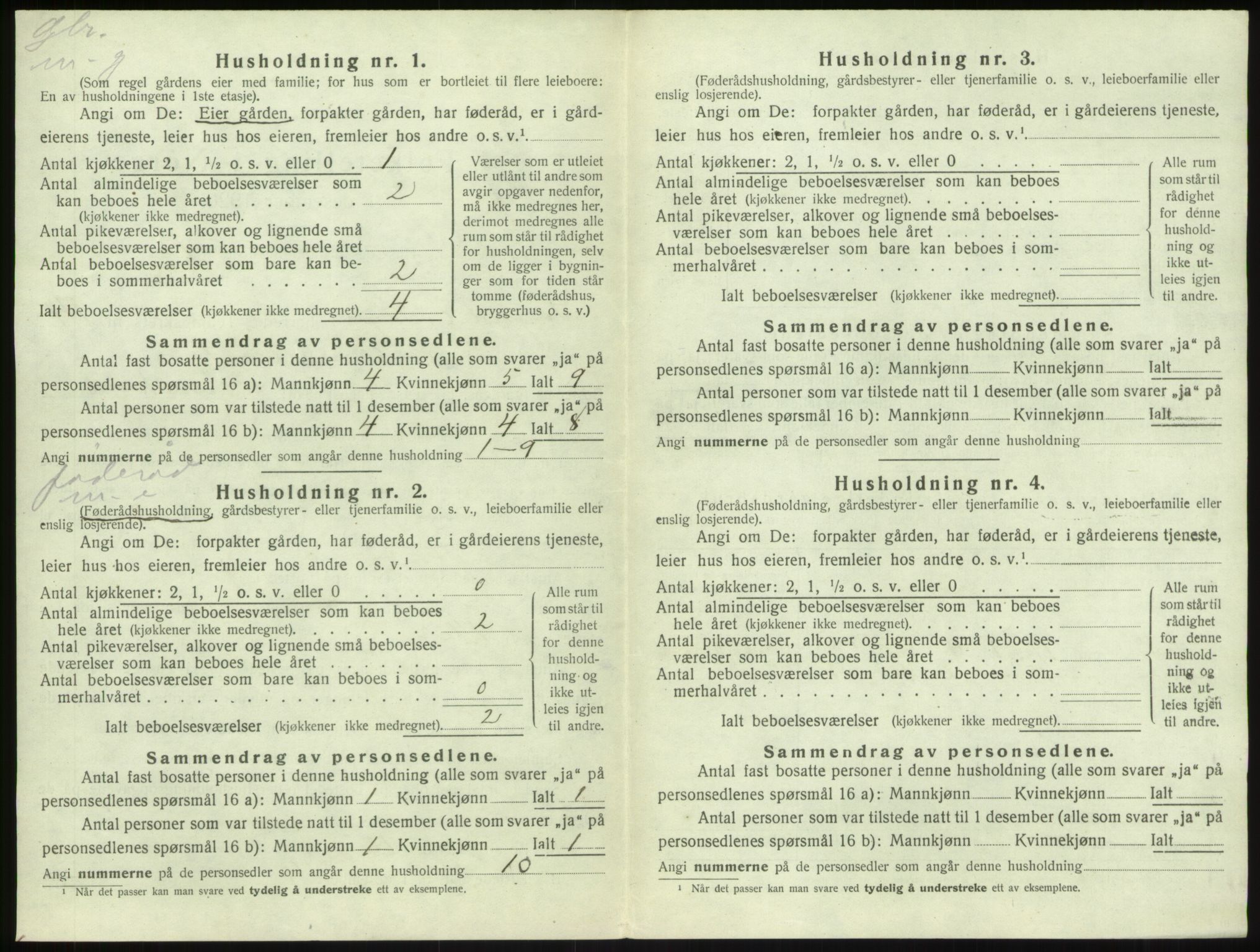 SAB, 1920 census for Sogndal, 1920, p. 805