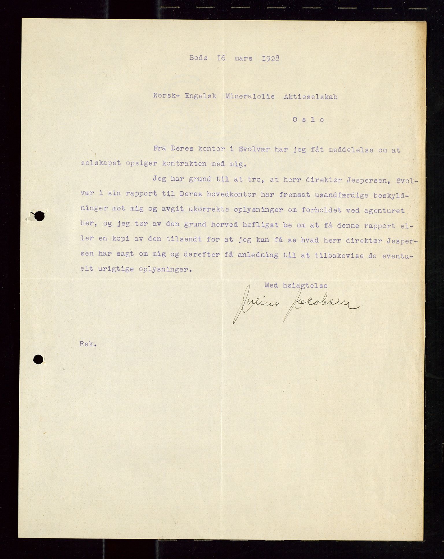 Pa 1521 - A/S Norske Shell, AV/SAST-A-101915/E/Ea/Eaa/L0023: Sjefskorrespondanse, 1928, p. 3