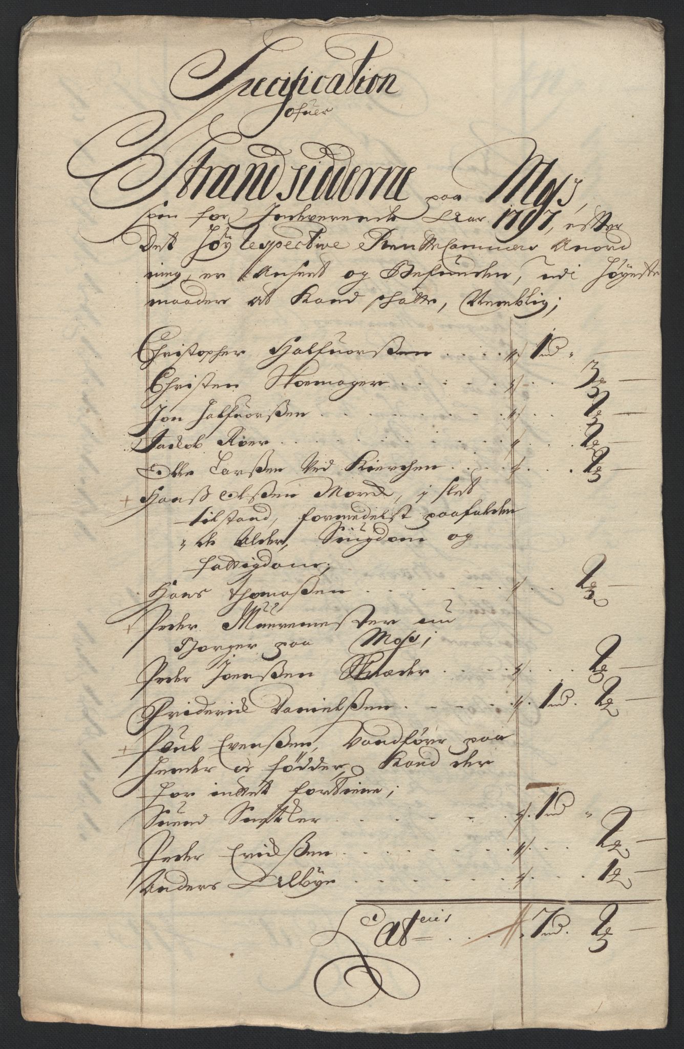 Rentekammeret inntil 1814, Reviderte regnskaper, Fogderegnskap, AV/RA-EA-4092/R04/L0134: Fogderegnskap Moss, Onsøy, Tune, Veme og Åbygge, 1707-1708, p. 71