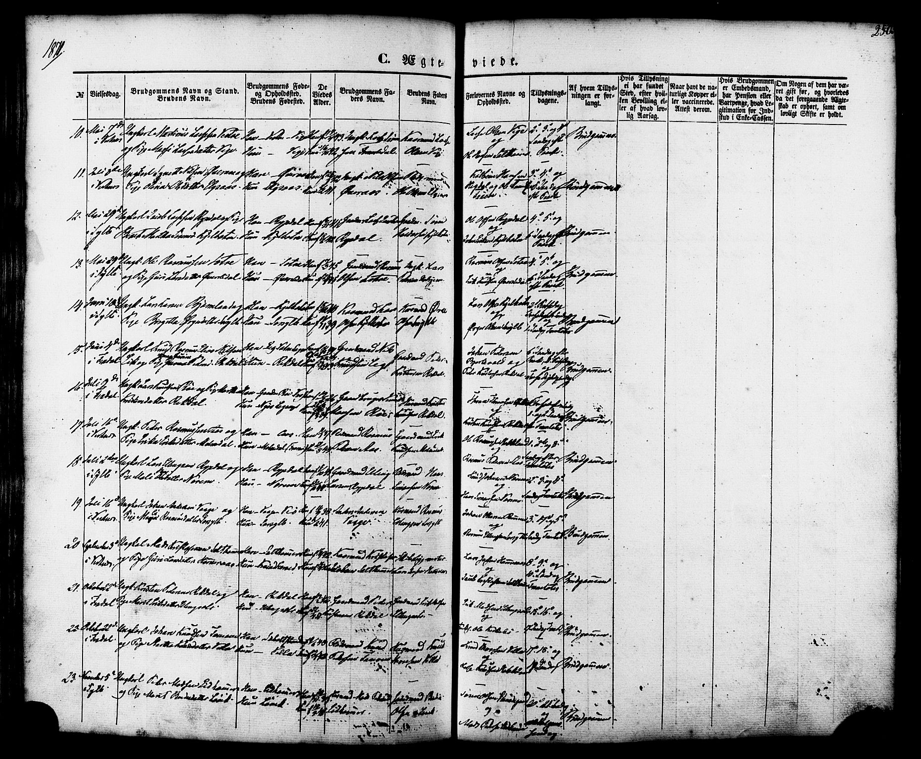 Ministerialprotokoller, klokkerbøker og fødselsregistre - Møre og Romsdal, AV/SAT-A-1454/539/L0529: Parish register (official) no. 539A02, 1848-1872, p. 250