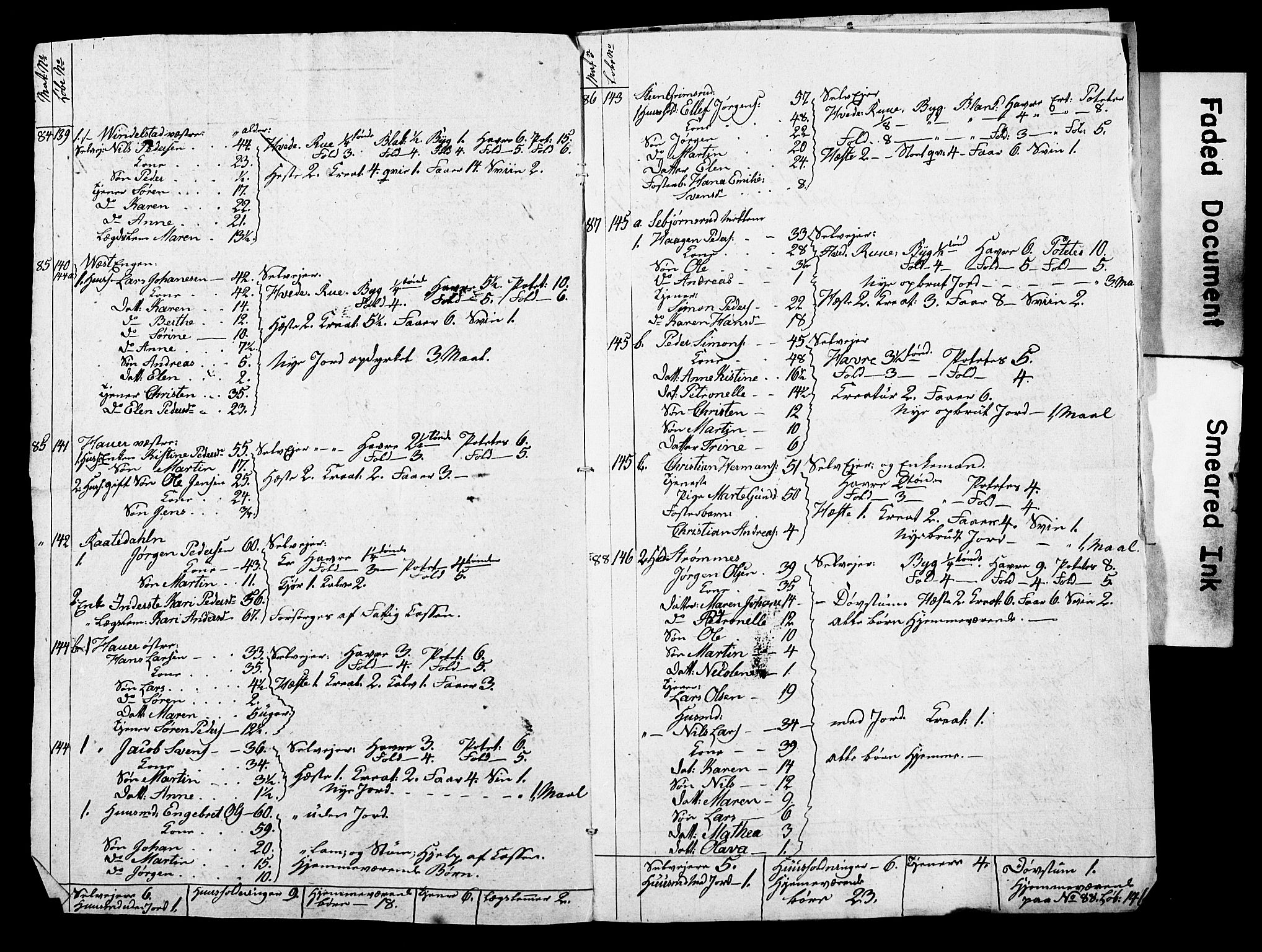 SAO, Census 1845 for Asker, 1845, p. 3