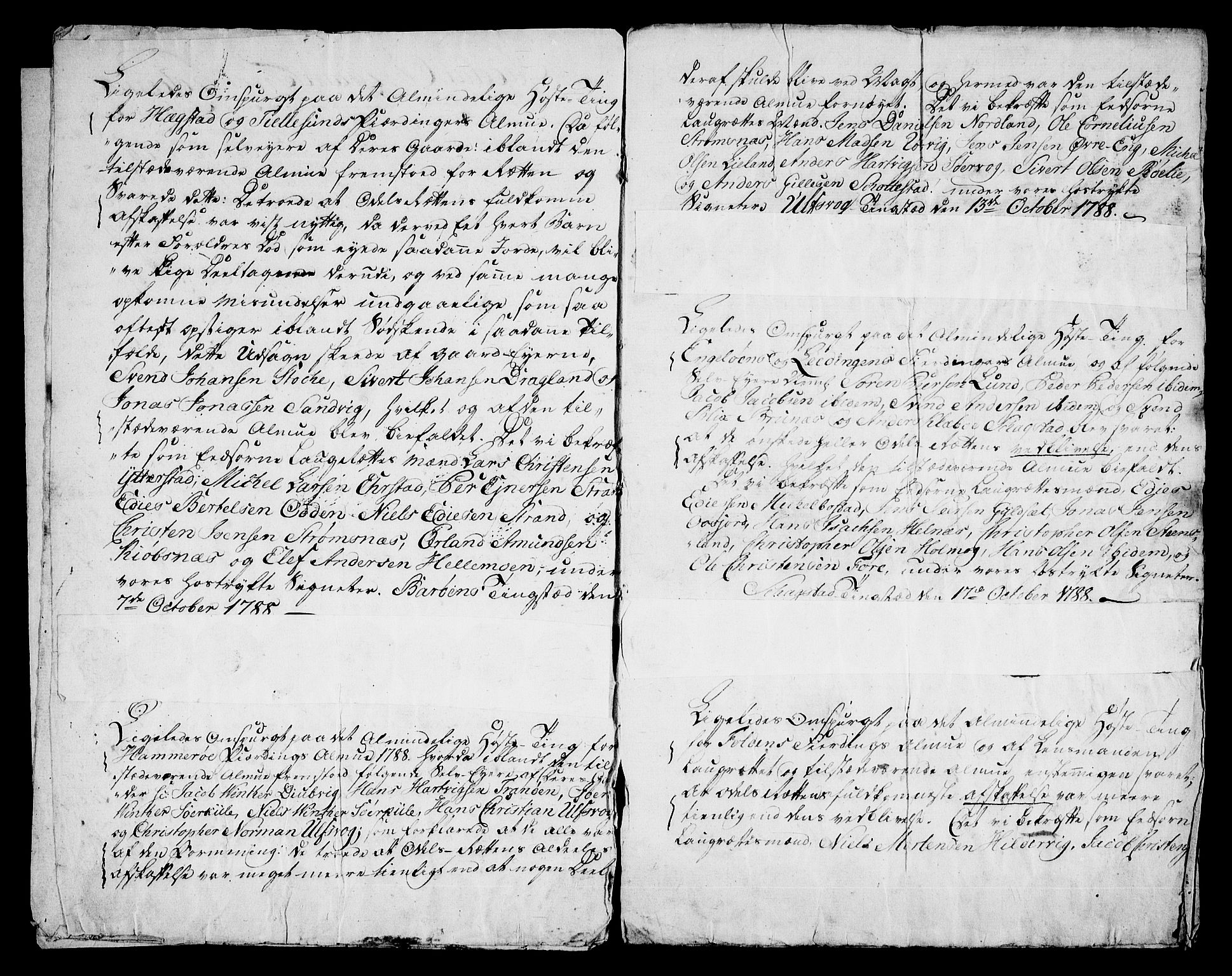 Danske Kanselli, Skapsaker, AV/RA-EA-4061/F/L0108: Skap 16, pakke 31, litra B, 1787-1788, p. 116