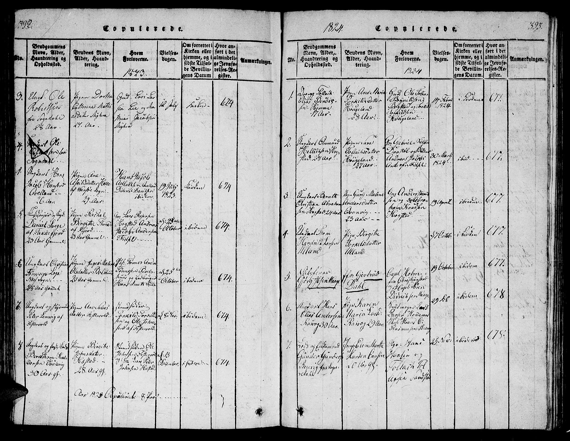 Flekkefjord sokneprestkontor, SAK/1111-0012/F/Fb/Fbb/L0001: Parish register (copy) no. B 1, 1815-1830, p. 402-403