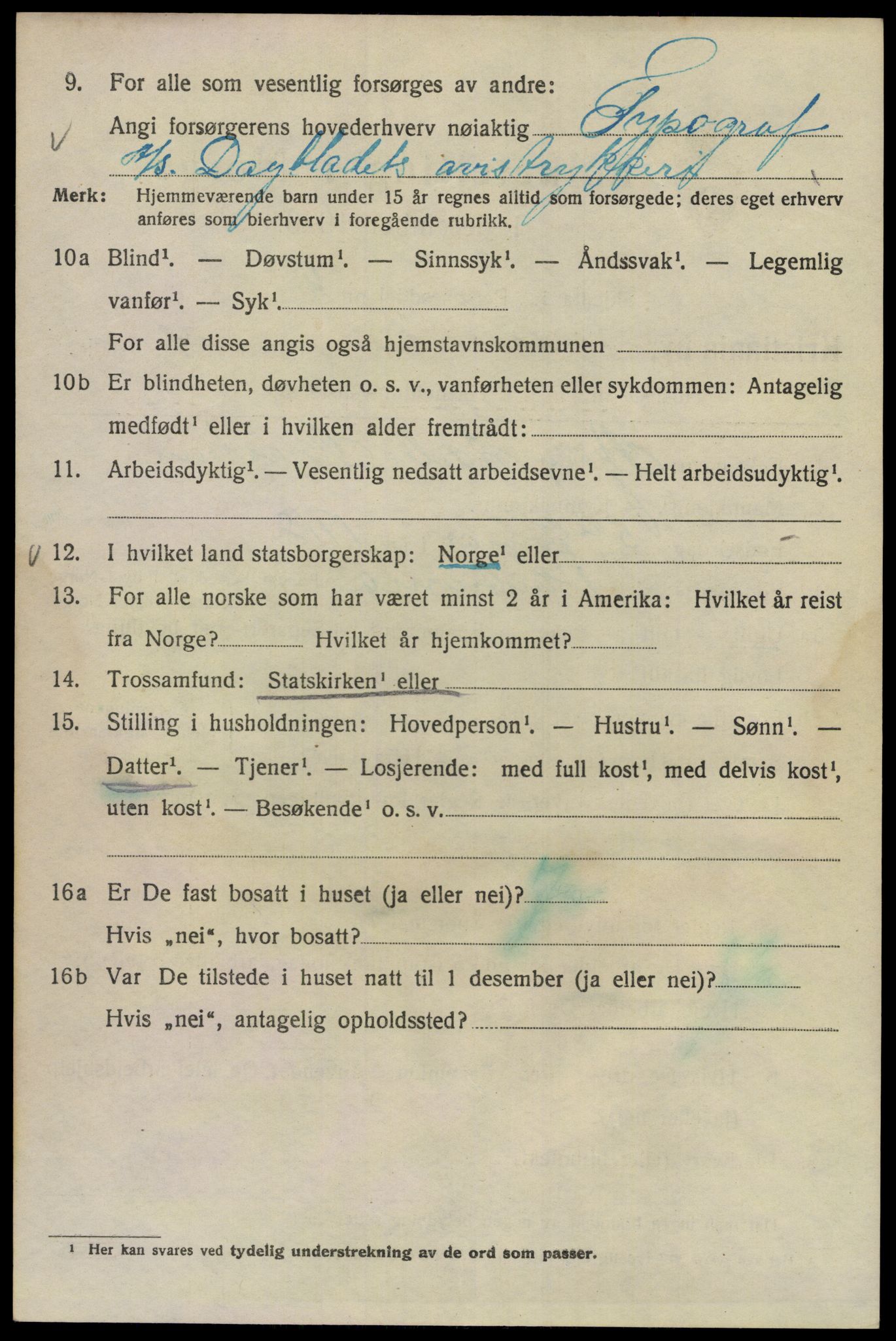 SAO, 1920 census for Kristiania, 1920, p. 507964