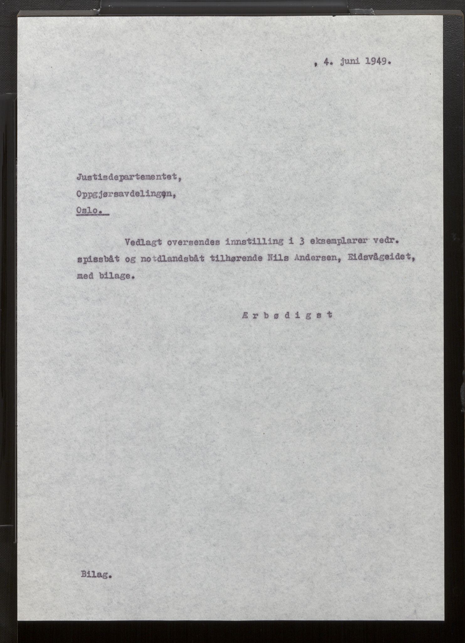 Fiskeridirektoratet - 1 Adm. ledelse - 13 Båtkontoret, SAB/A-2003/La/L0033: Statens krigsforsikring for fiskeflåten, 1936-1971, p. 175