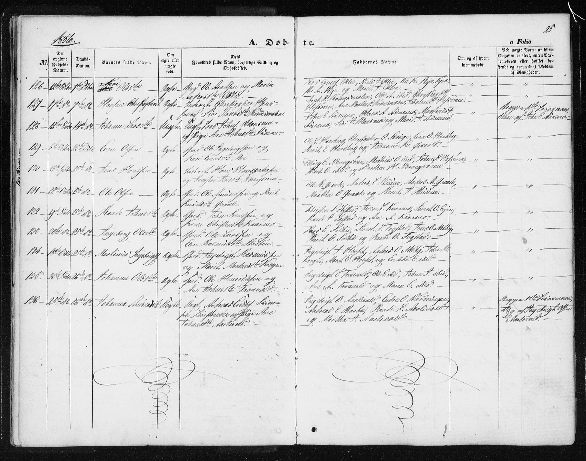 Ministerialprotokoller, klokkerbøker og fødselsregistre - Sør-Trøndelag, AV/SAT-A-1456/668/L0806: Parish register (official) no. 668A06, 1854-1869, p. 25