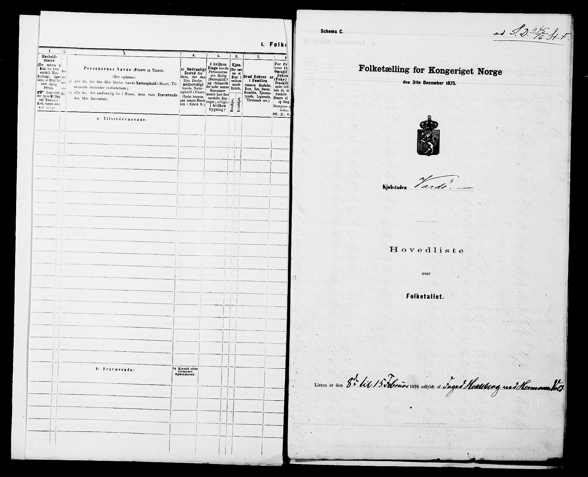 SATØ, 1900 census for Vardø, 1900, p. 64