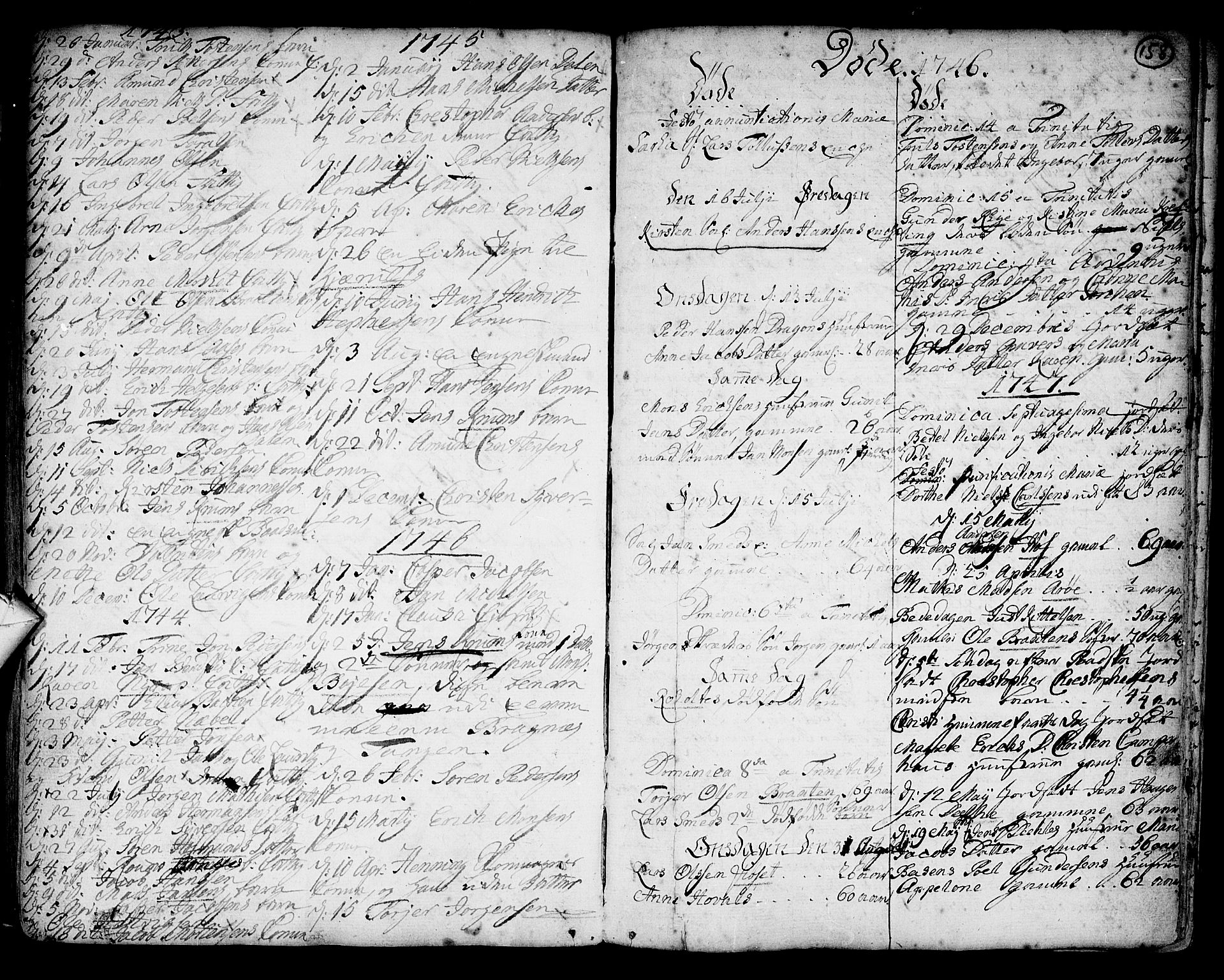 Strømsø kirkebøker, AV/SAKO-A-246/F/Fb/L0002: Parish register (official) no. II 2, 1739-1814, p. 158