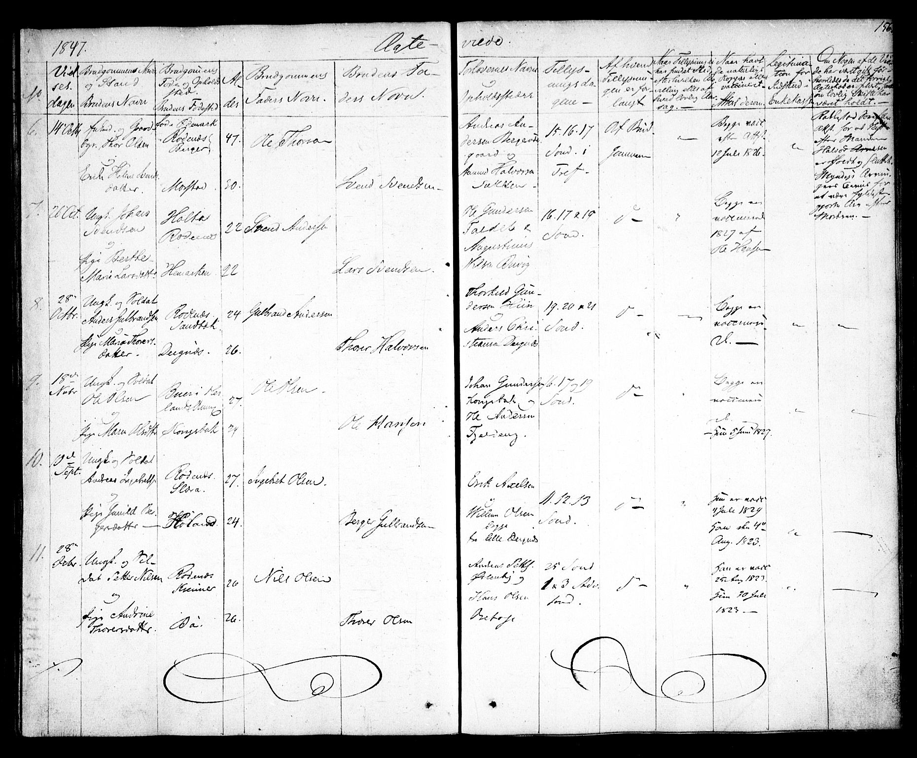 Rødenes prestekontor Kirkebøker, AV/SAO-A-2005/F/Fa/L0005: Parish register (official) no. I 5, 1838-1849, p. 156