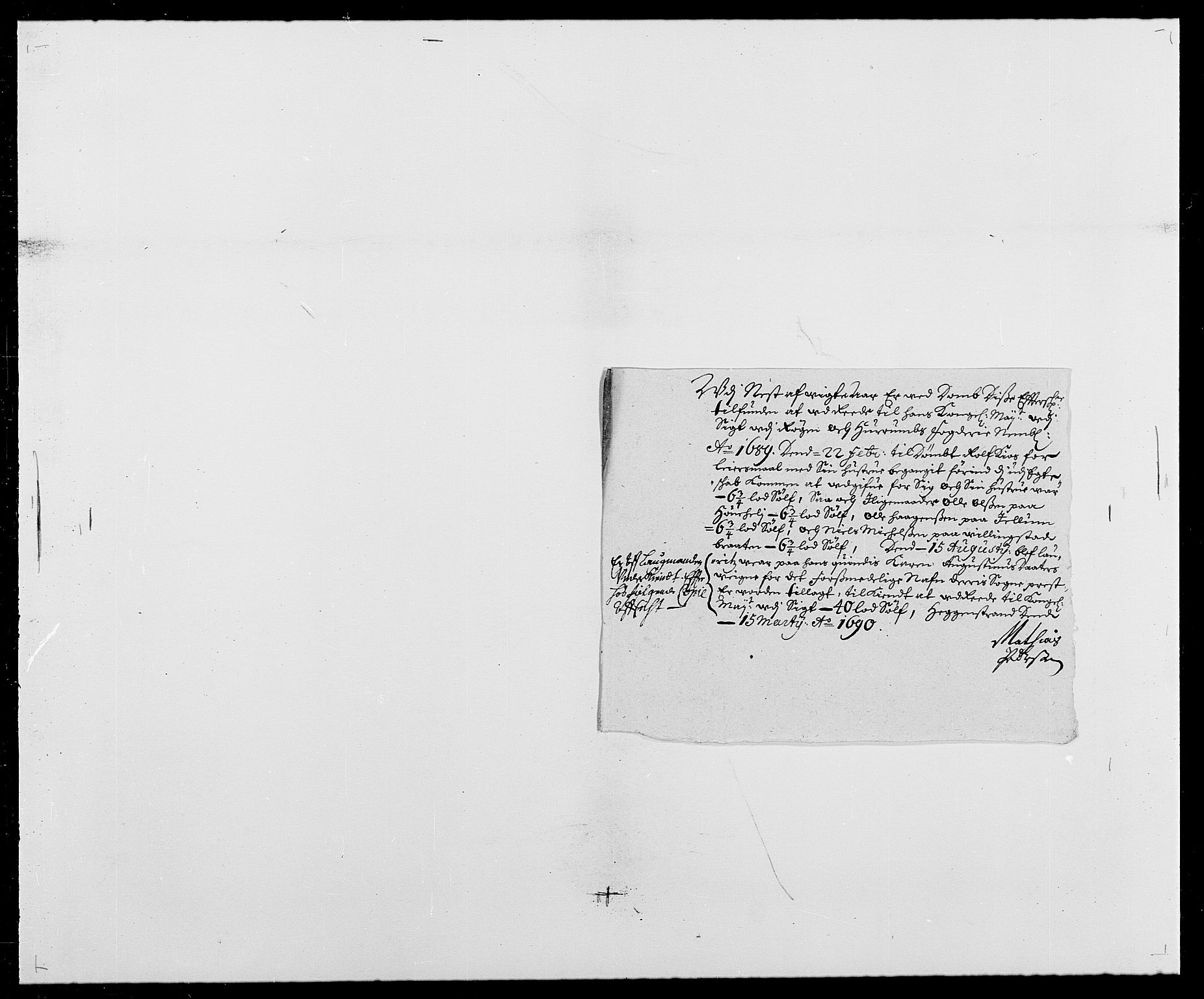 Rentekammeret inntil 1814, Reviderte regnskaper, Fogderegnskap, RA/EA-4092/R29/L1693: Fogderegnskap Hurum og Røyken, 1688-1693, p. 99