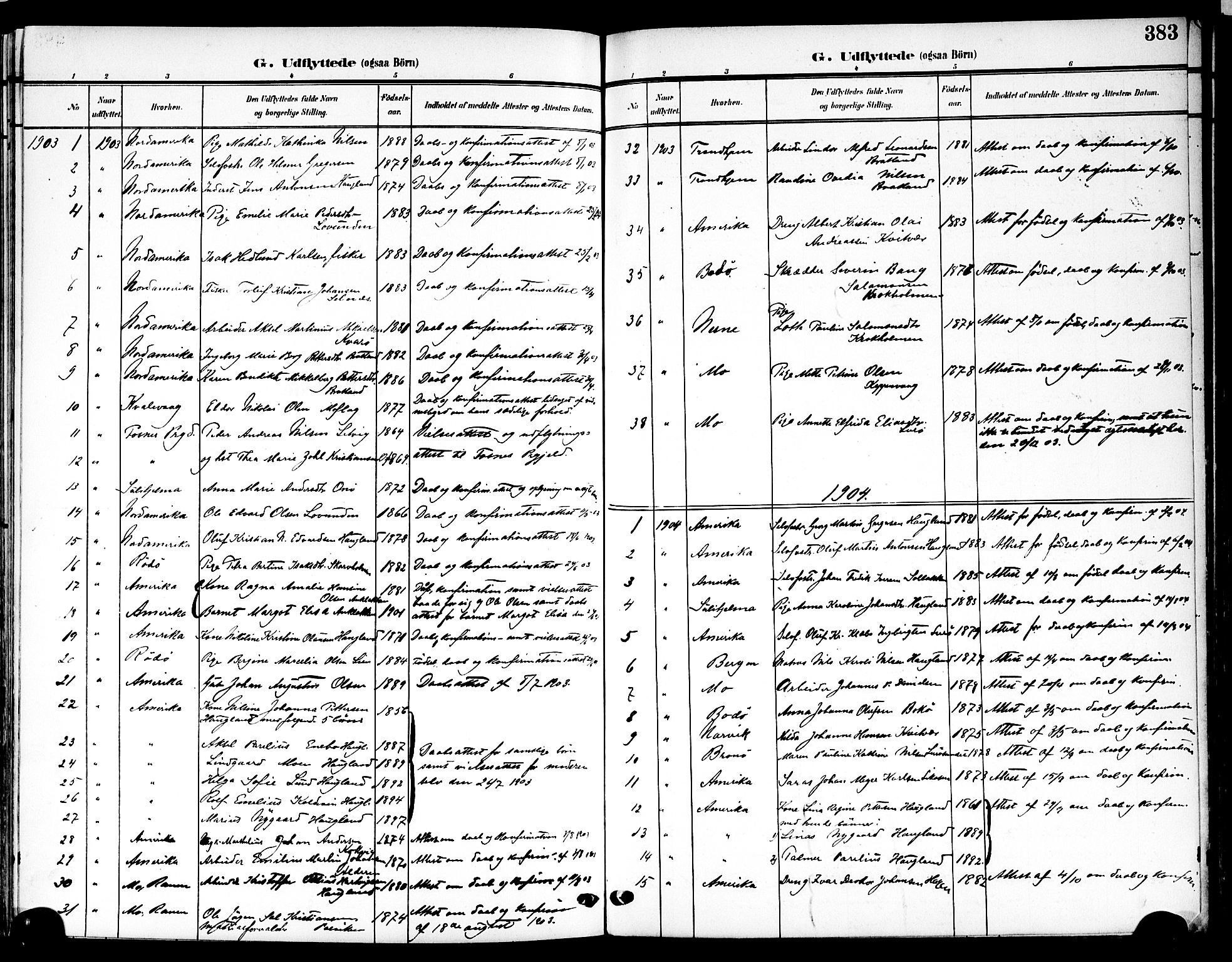 Ministerialprotokoller, klokkerbøker og fødselsregistre - Nordland, AV/SAT-A-1459/839/L0569: Parish register (official) no. 839A06, 1903-1922, p. 383