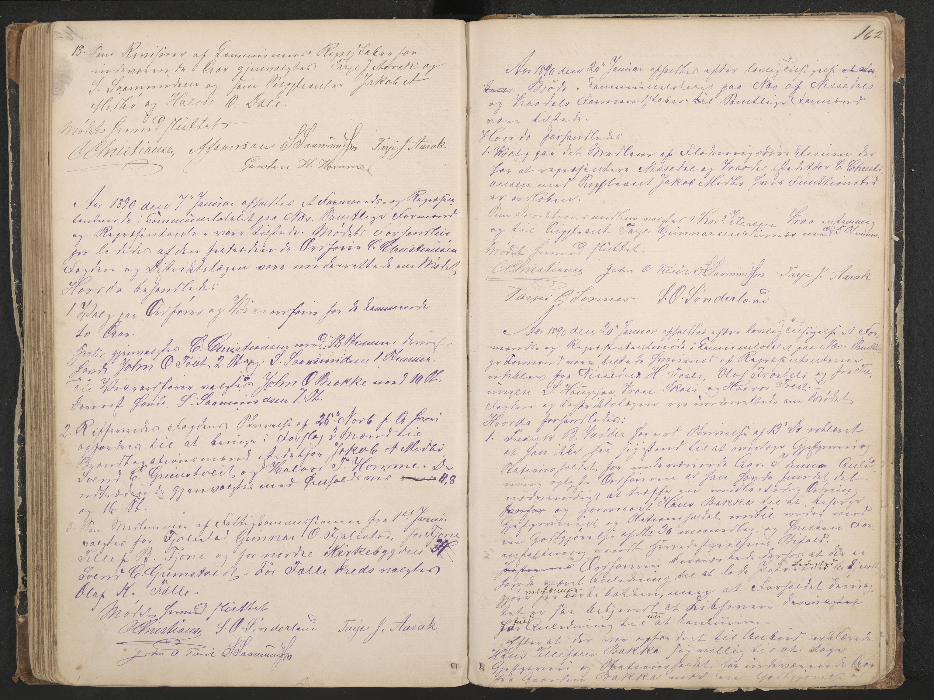 Nissedal formannskap og sentraladministrasjon, IKAK/0830021-1/A/L0002: Møtebok, 1870-1892, p. 162