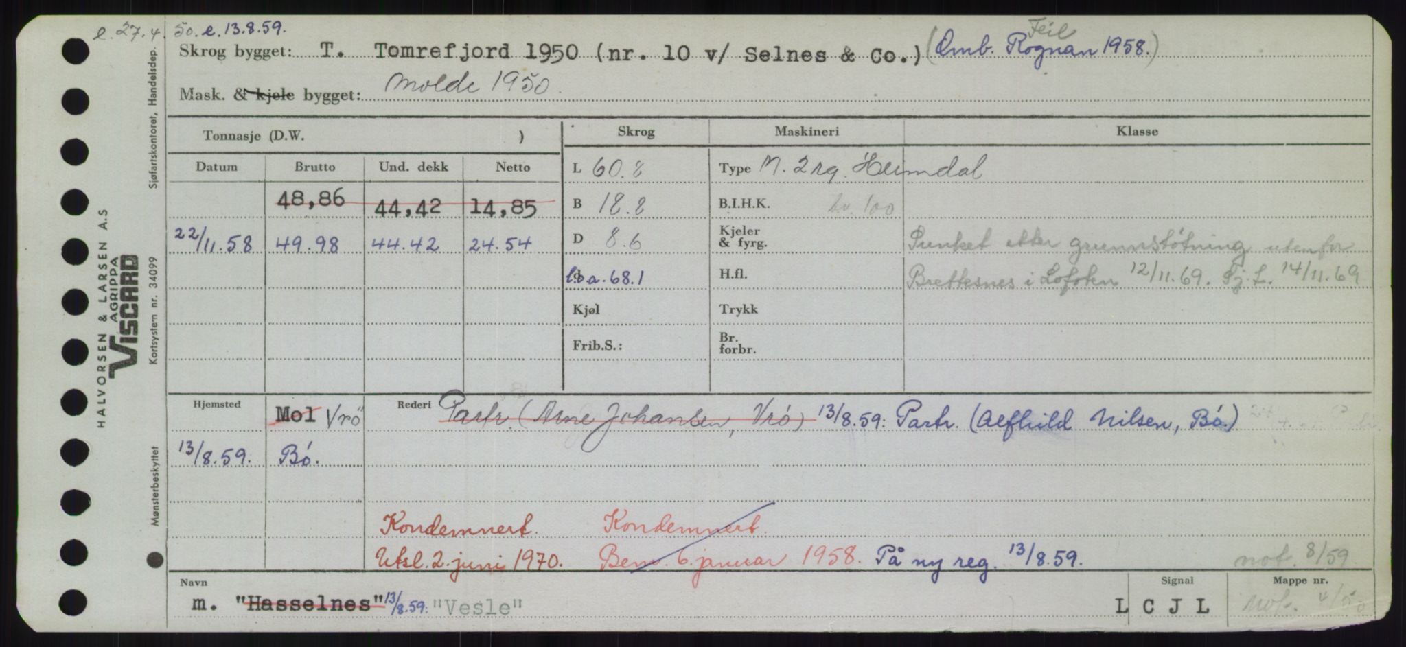 Sjøfartsdirektoratet med forløpere, Skipsmålingen, AV/RA-S-1627/H/Hd/L0040: Fartøy, U-Ve, p. 537