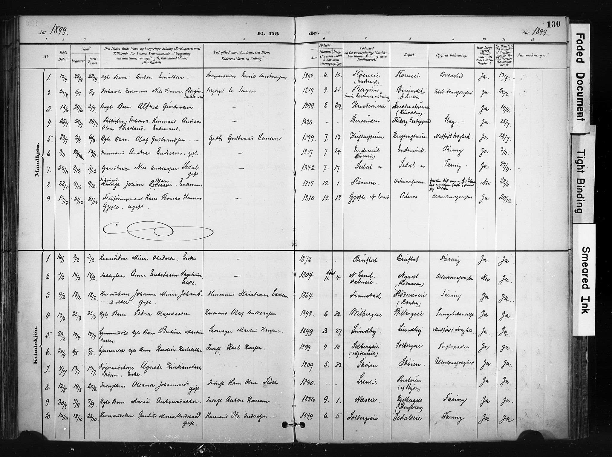 Søndre Land prestekontor, AV/SAH-PREST-122/K/L0004: Parish register (official) no. 4, 1895-1904, p. 130