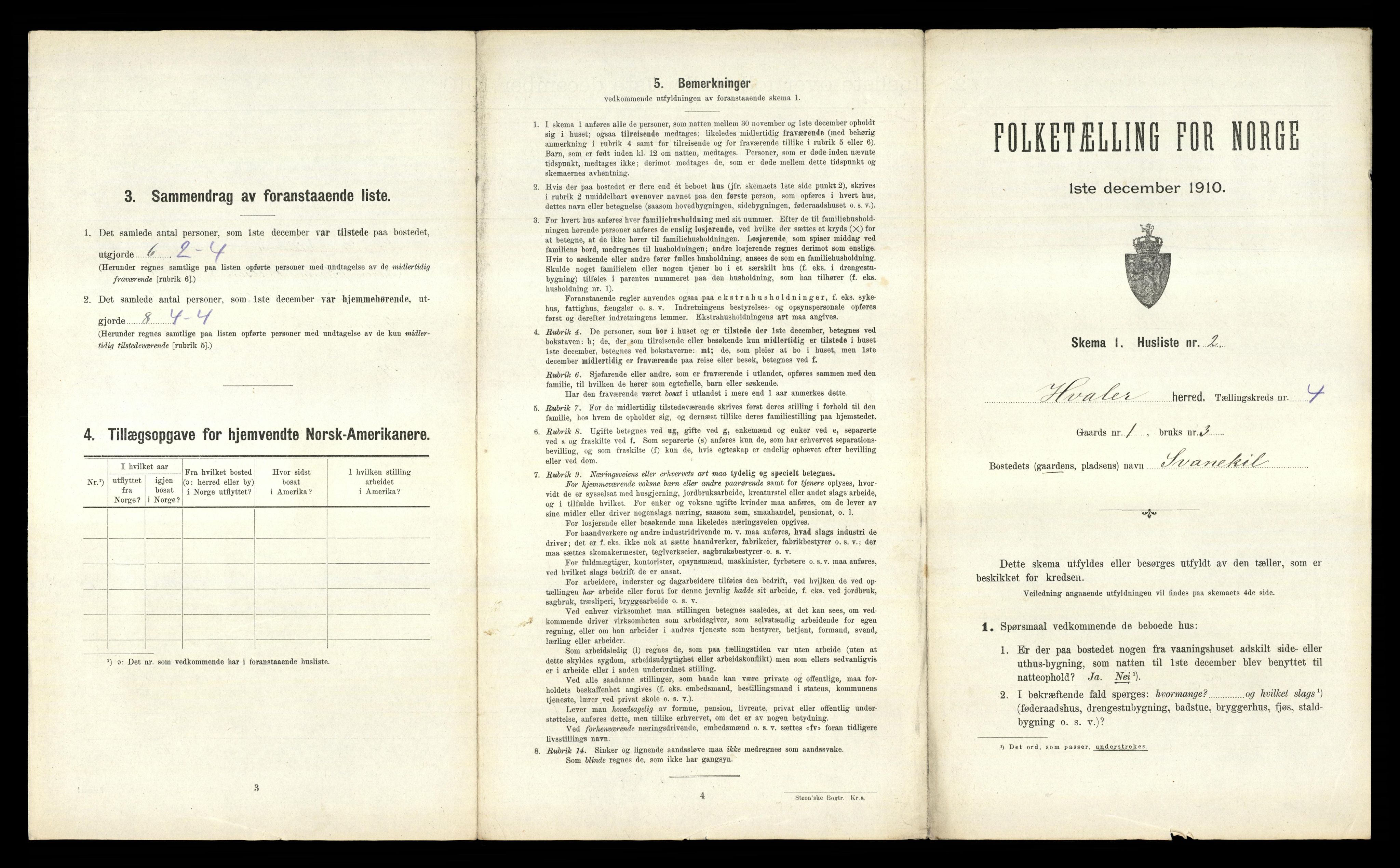 RA, 1910 census for Hvaler, 1910, p. 366