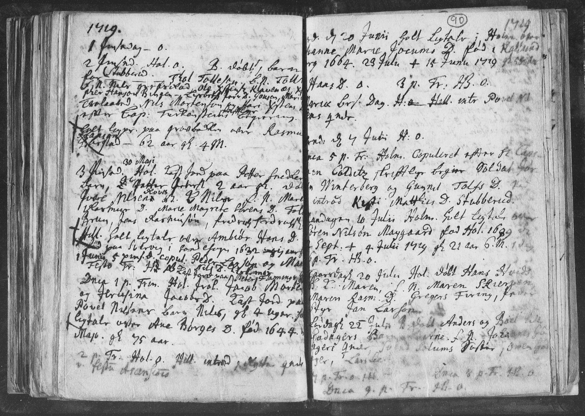 Botne kirkebøker, AV/SAKO-A-340/F/Fa/L0001b: Parish register (official) no. I 1B, 1707-1722, p. 90