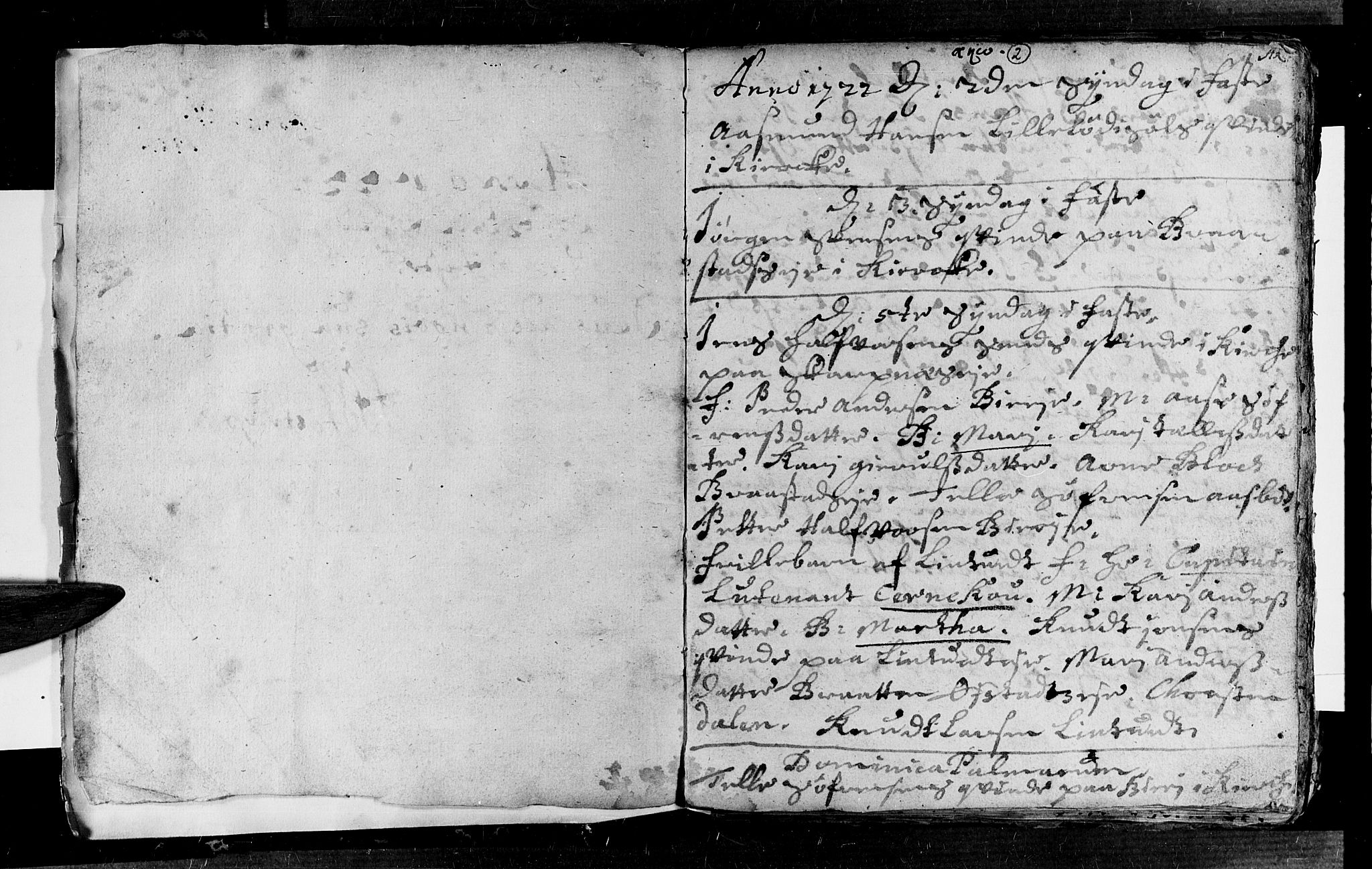 Øyestad sokneprestkontor, SAK/1111-0049/F/Fa/L0003: Parish register (official) no. A 3, 1722-1730, p. 2