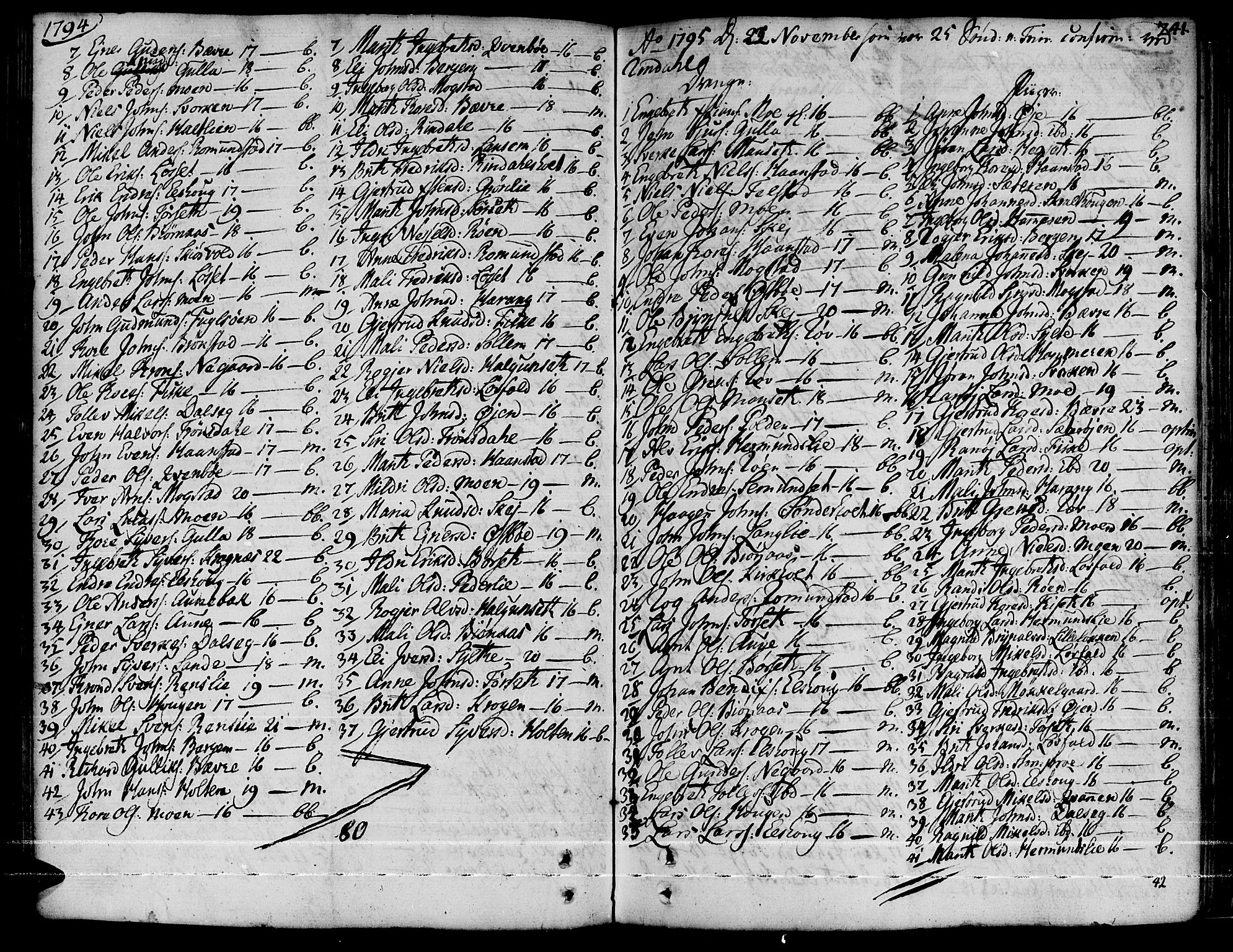 Ministerialprotokoller, klokkerbøker og fødselsregistre - Møre og Romsdal, SAT/A-1454/595/L1039: Parish register (official) no. 595A01, 1750-1796, p. 241