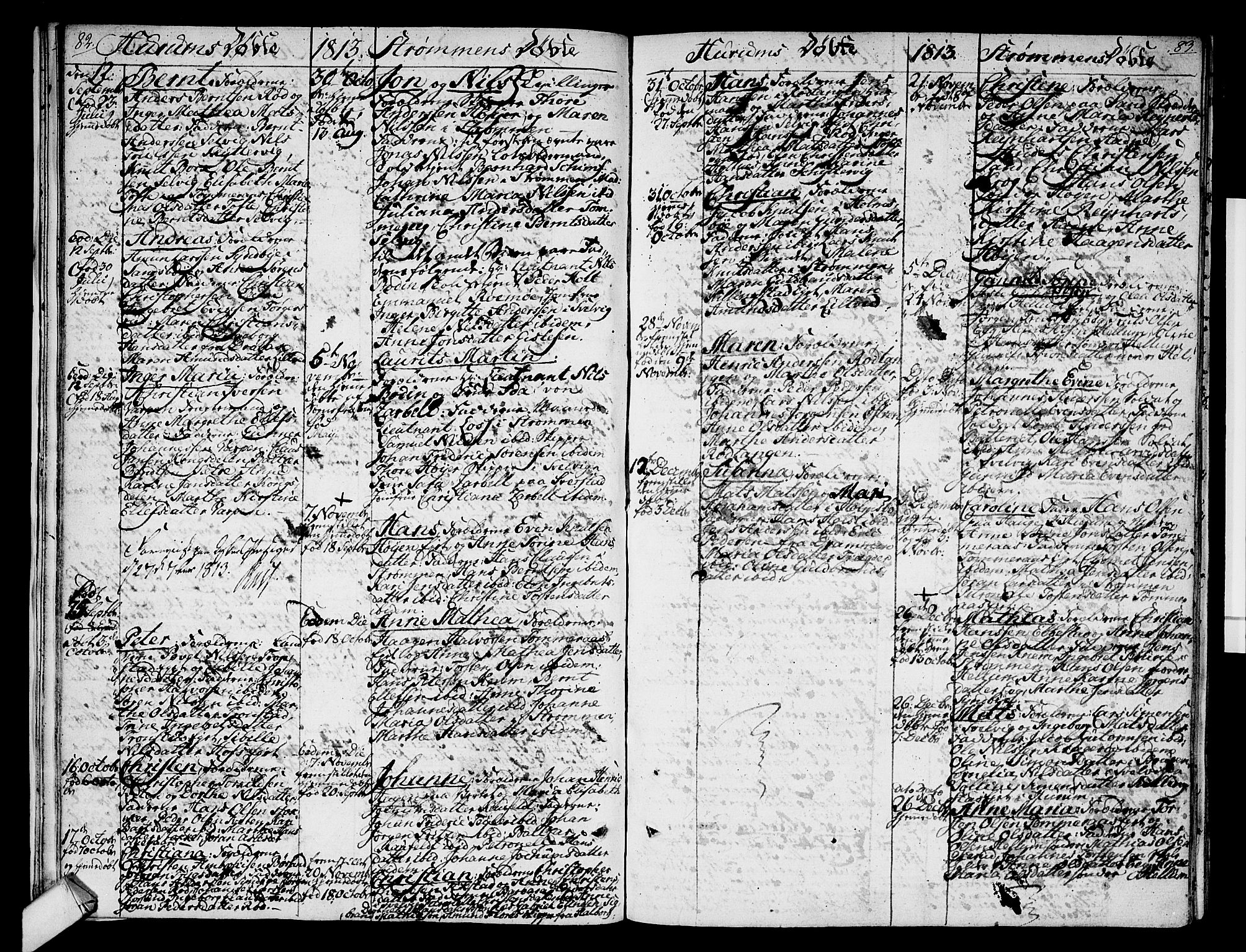 Hurum kirkebøker, SAKO/A-229/F/Fa/L0008: Parish register (official) no. 8, 1810-1815, p. 82-83