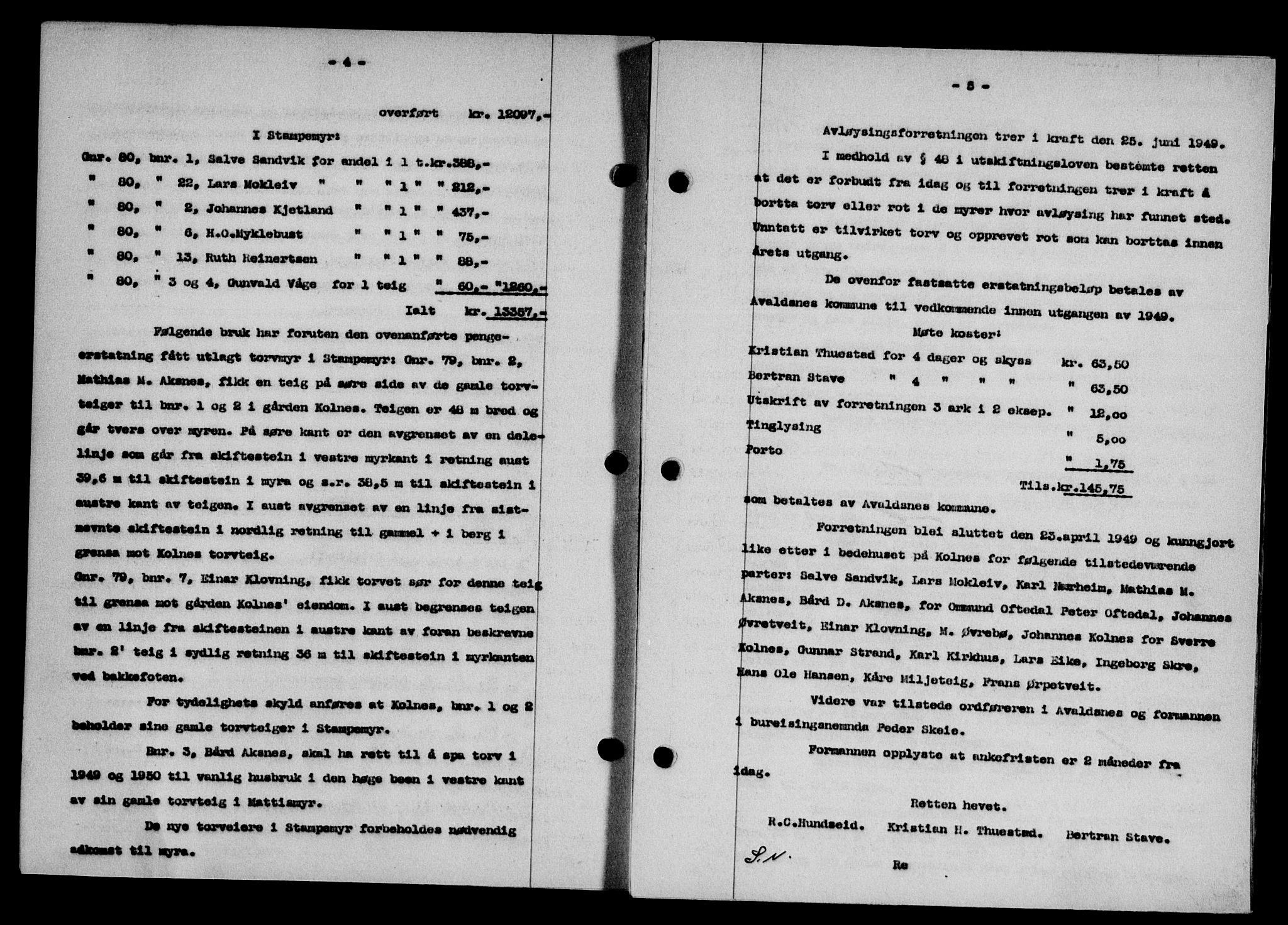 Karmsund sorenskriveri, SAST/A-100311/01/II/IIB/L0098: Mortgage book no. 78A, 1949-1950, Diary no: : 3434/1949