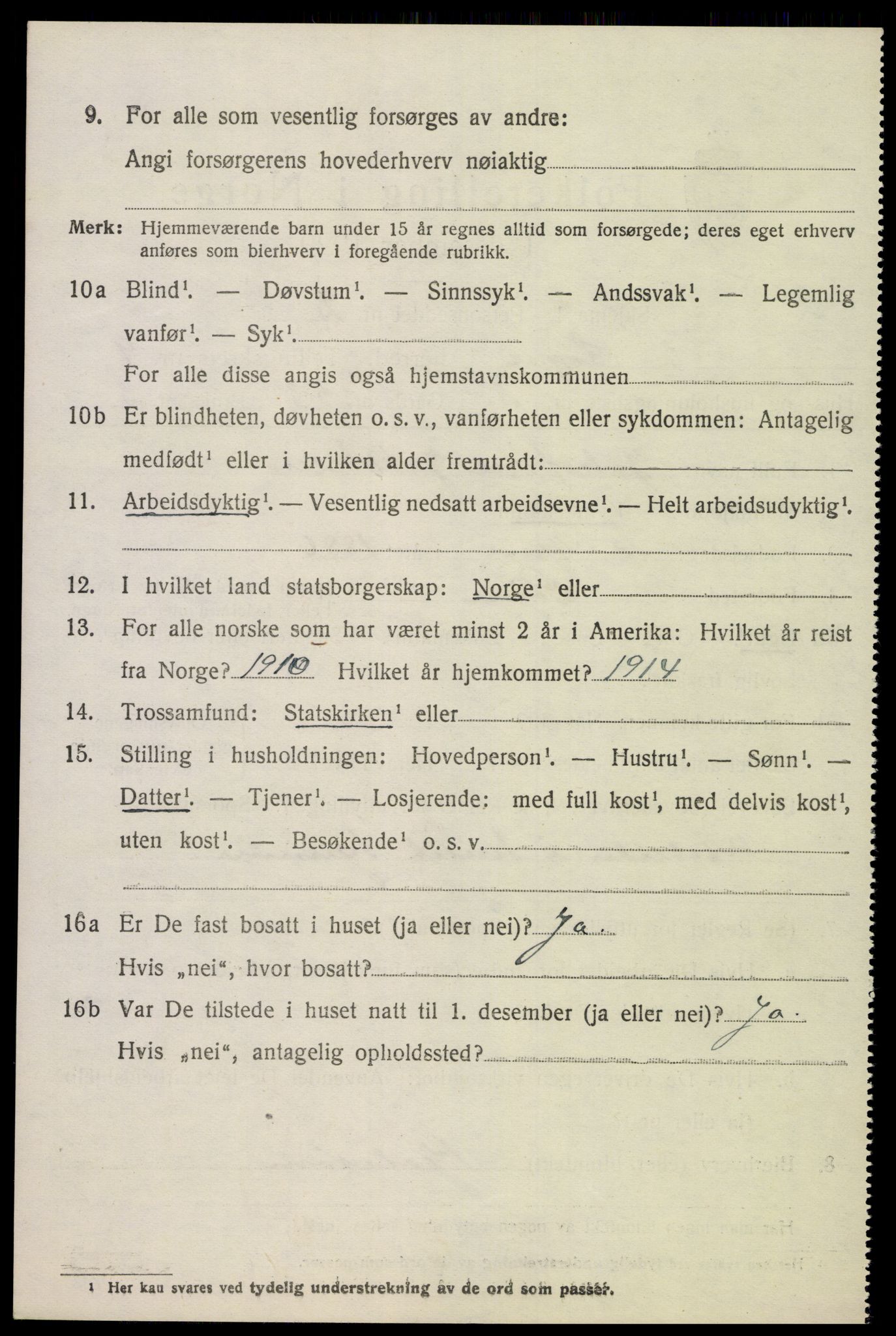 SAK, 1920 census for Søgne, 1920, p. 5322