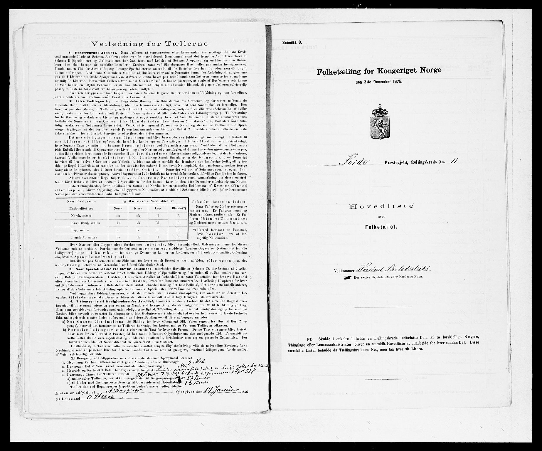 SAB, 1875 census for 1432P Førde, 1875, p. 24