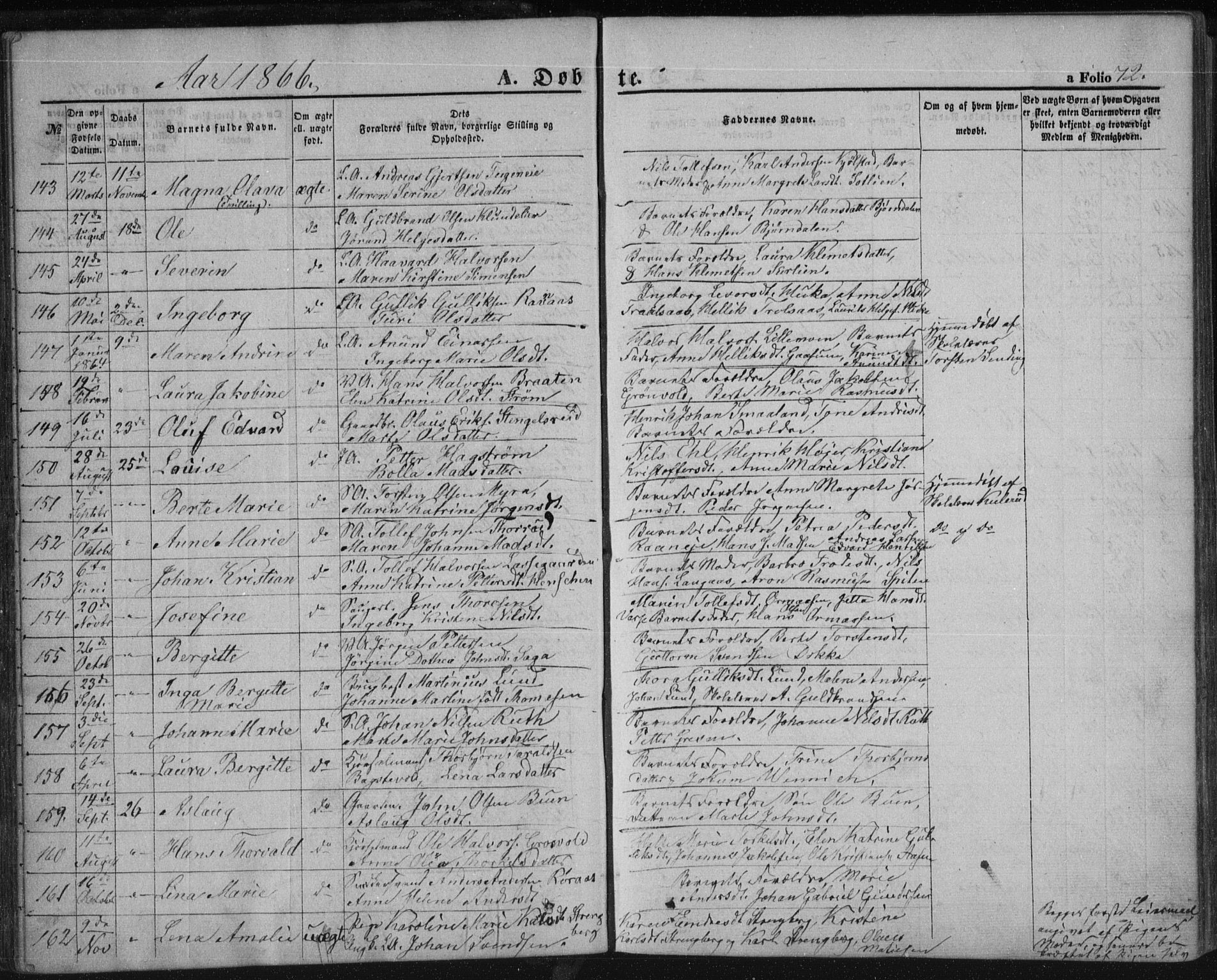 Kongsberg kirkebøker, SAKO/A-22/F/Fa/L0010: Parish register (official) no. I 10, 1859-1875, p. 72