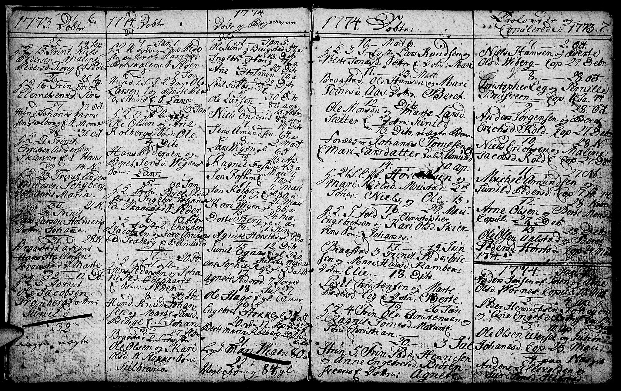 Vardal prestekontor, AV/SAH-PREST-100/H/Ha/Hab/L0001: Parish register (copy) no. 1, 1771-1790, p. 6-7