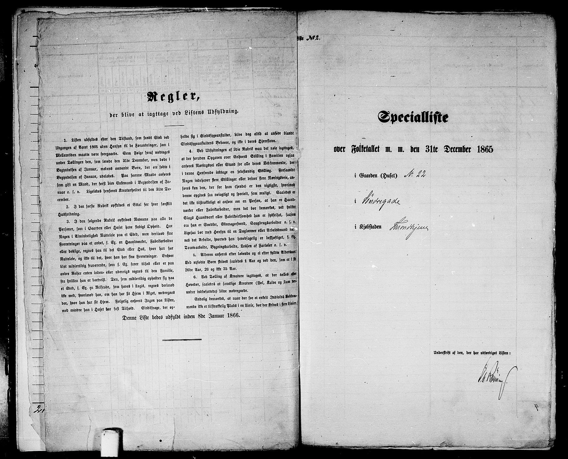 RA, 1865 census for Trondheim, 1865, p. 38