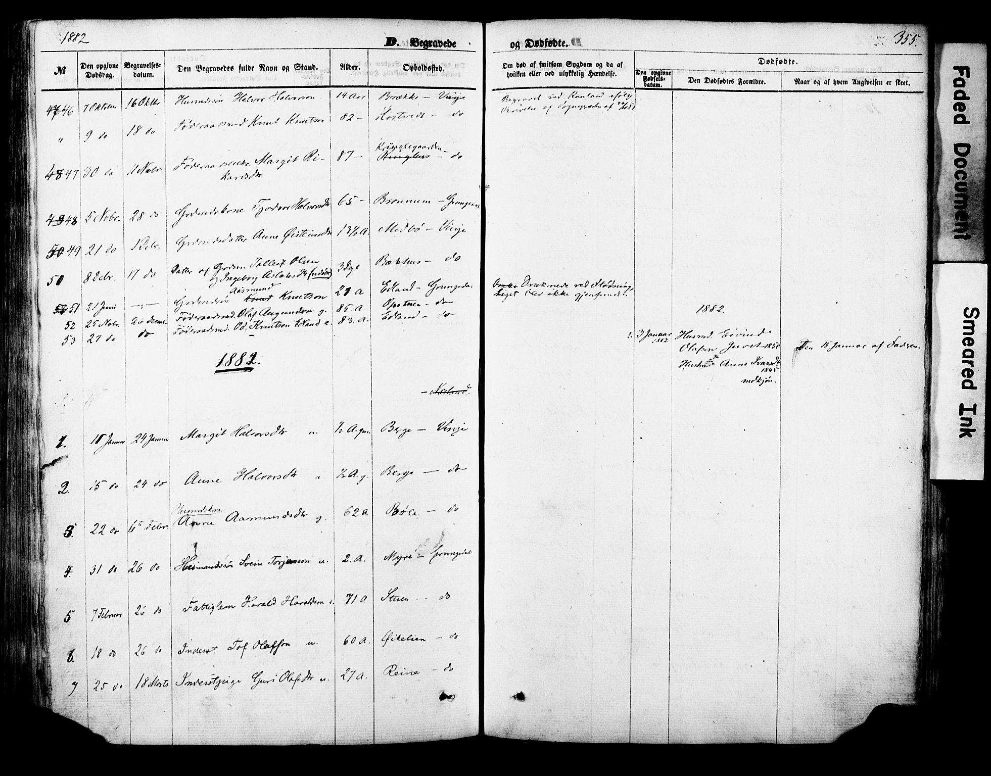 Vinje kirkebøker, AV/SAKO-A-312/F/Fa/L0005: Parish register (official) no. I 5, 1870-1886, p. 355