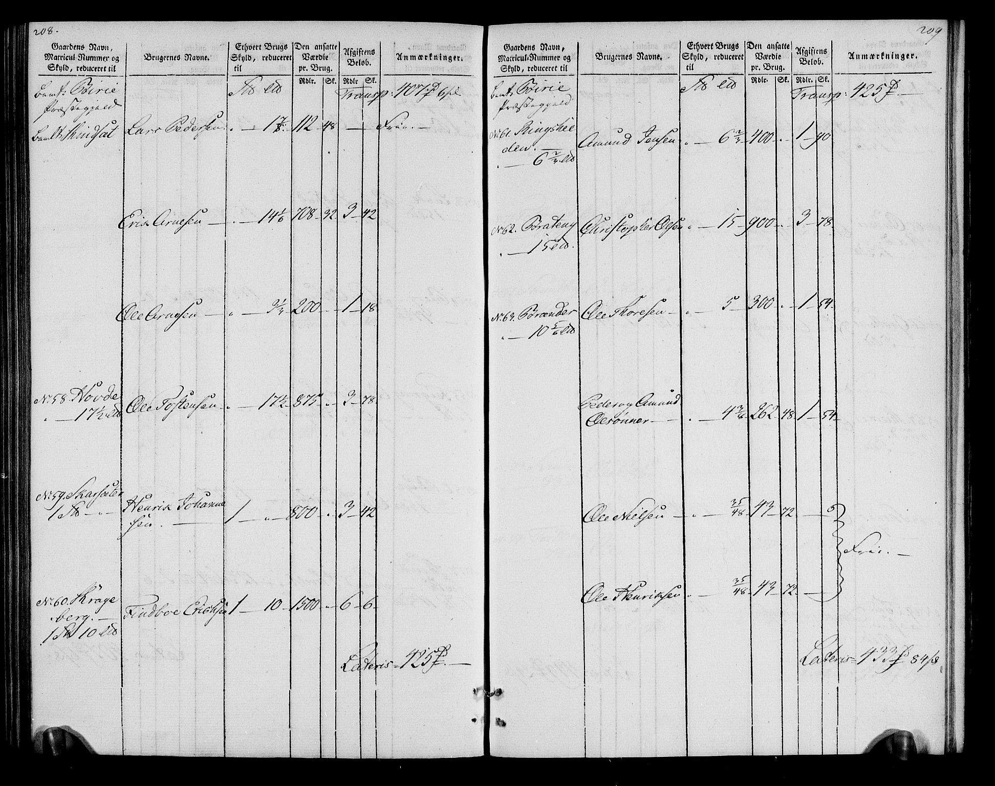 Rentekammeret inntil 1814, Realistisk ordnet avdeling, AV/RA-EA-4070/N/Ne/Nea/L0043: Valdres fogderi. Oppebørselsregister, 1803-1804, p. 110