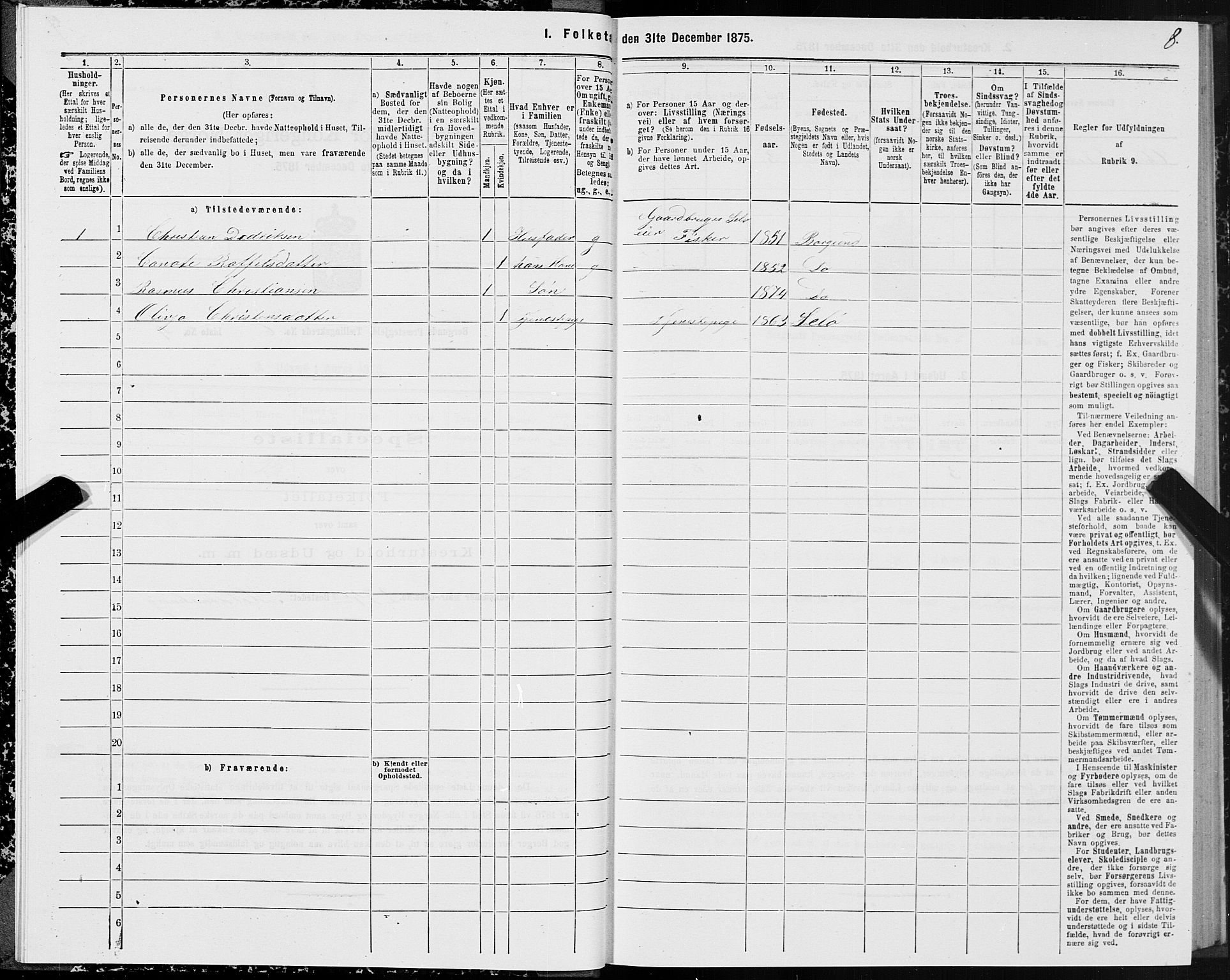 SAT, 1875 census for 1531P Borgund, 1875, p. 4008