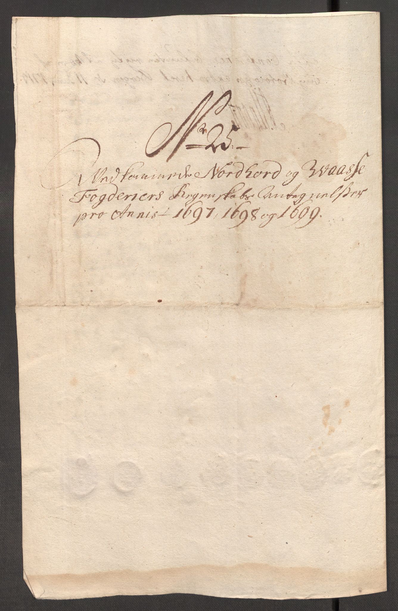 Rentekammeret inntil 1814, Reviderte regnskaper, Fogderegnskap, AV/RA-EA-4092/R51/L3184: Fogderegnskap Nordhordland og Voss, 1698-1699, p. 546
