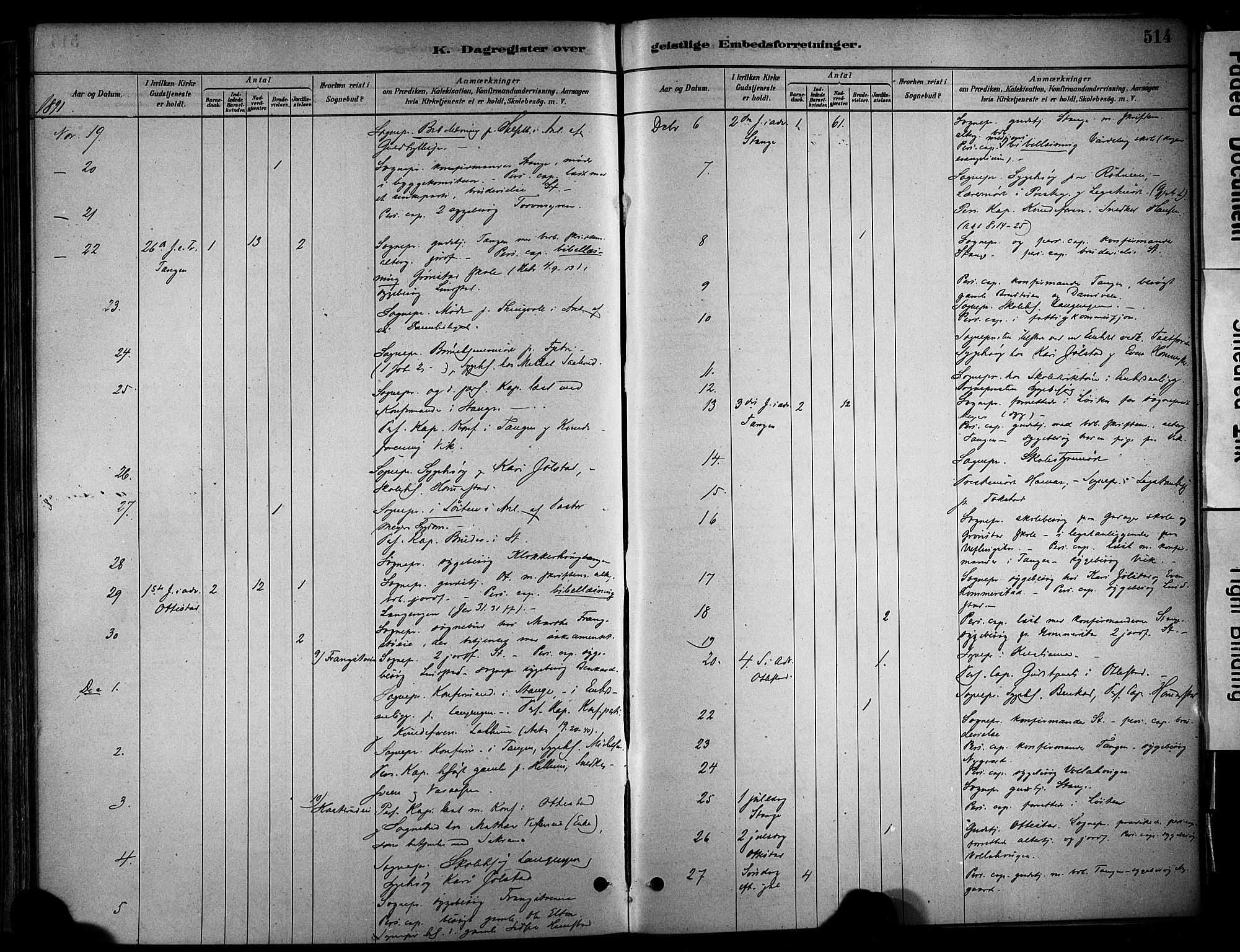 Stange prestekontor, AV/SAH-PREST-002/K/L0017: Parish register (official) no. 17, 1880-1893, p. 514