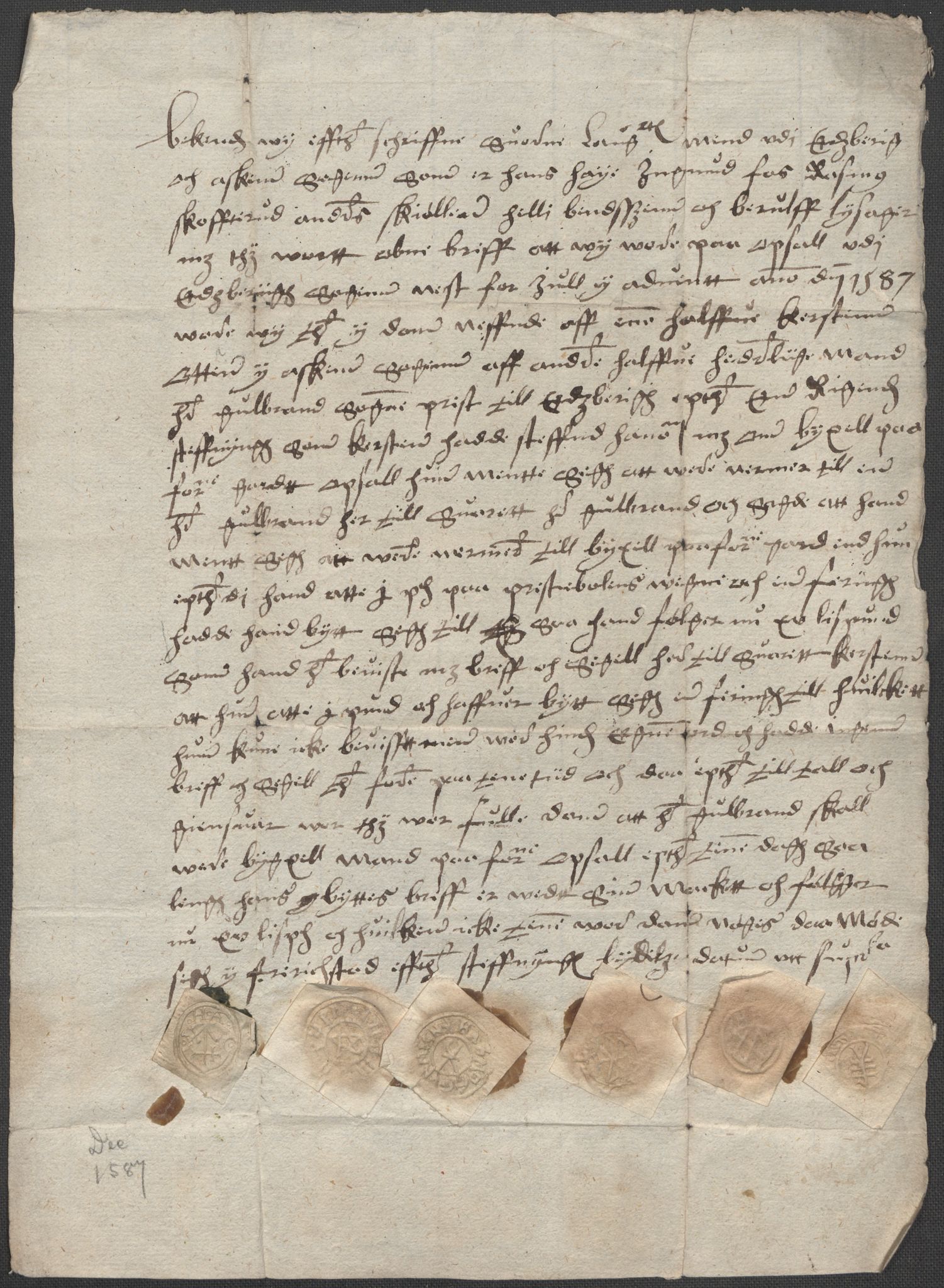 Riksarkivets diplomsamling, AV/RA-EA-5965/F15/L0004: Prestearkiv - Østfold, 1577-1709, p. 67