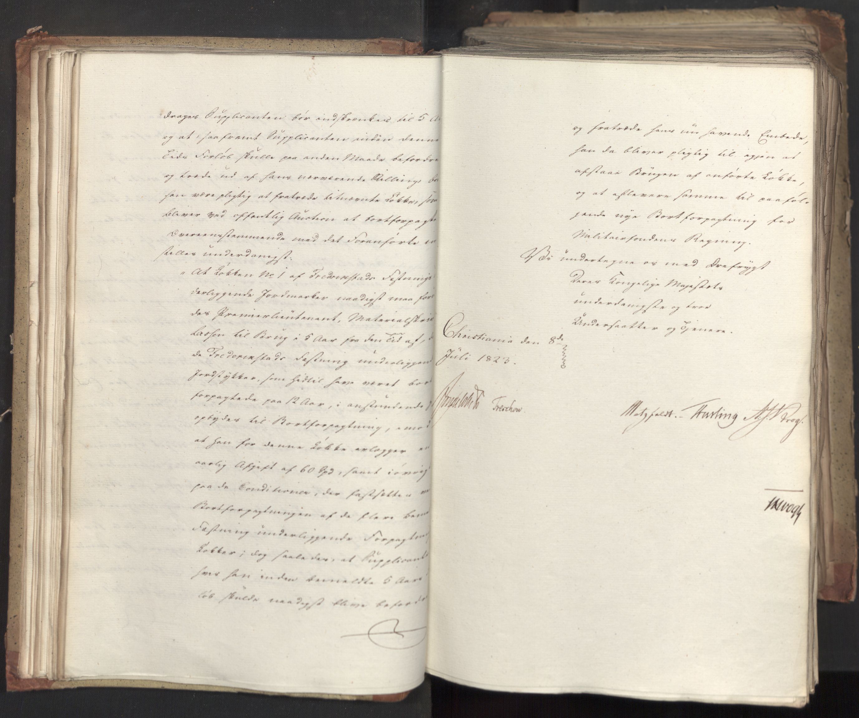 Statsrådsavdelingen i Stockholm, AV/RA-S-1003/D/Da/L0035: Regjeringsinnstillinger nr. 541-840, 1823, p. 40