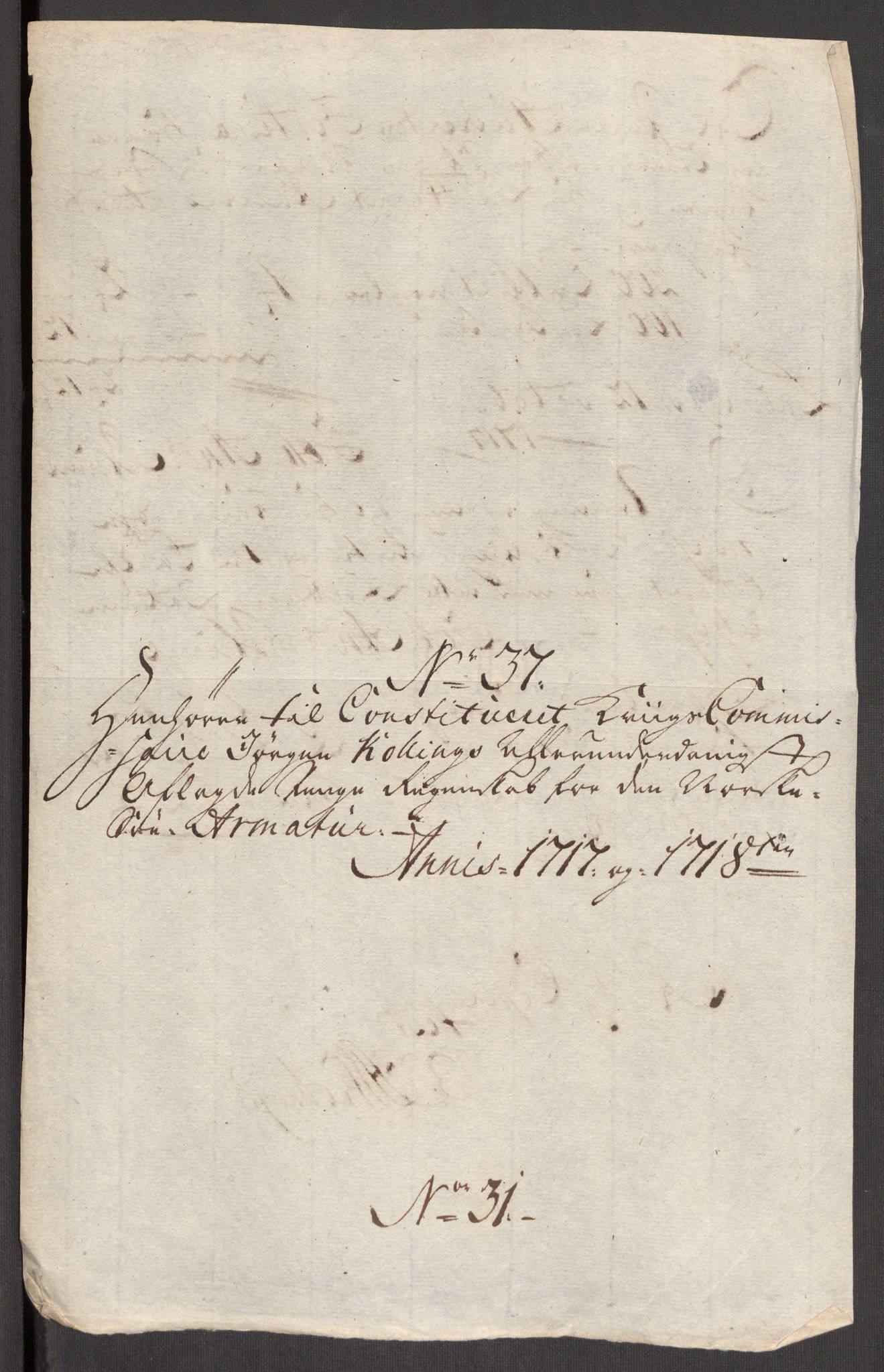 Kommanderende general (KG I) med Det norske krigsdirektorium, AV/RA-EA-5419/E/Eb/L0001: Ruller over noen kompanier som tjenestegjorde på flåten, 1712-1721, p. 535