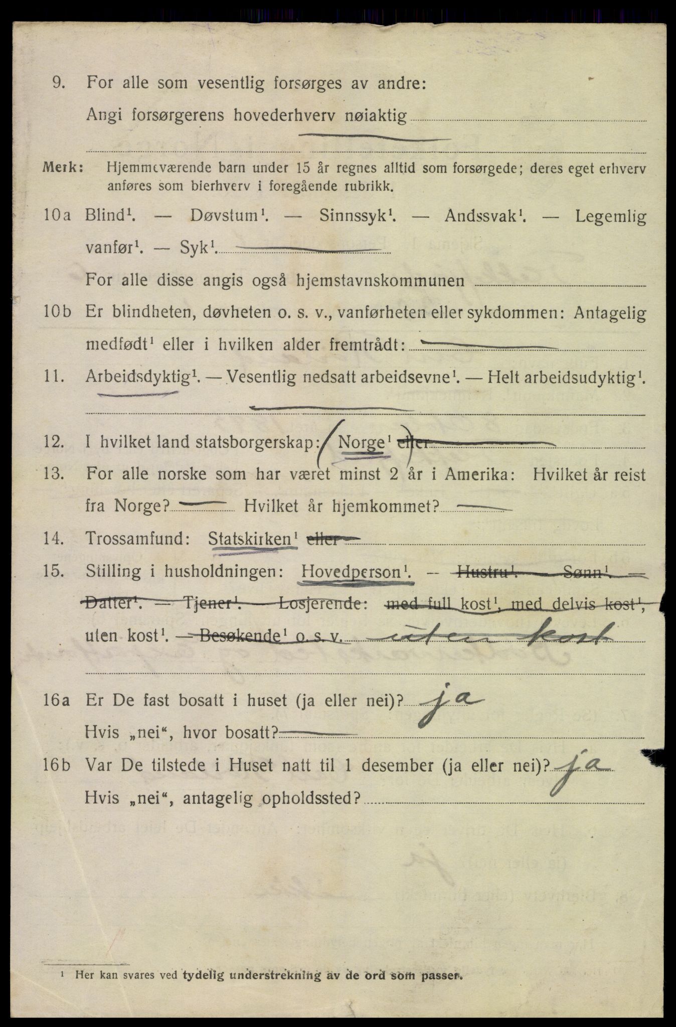 SAK, 1920 census for Flekkefjord, 1920, p. 6403