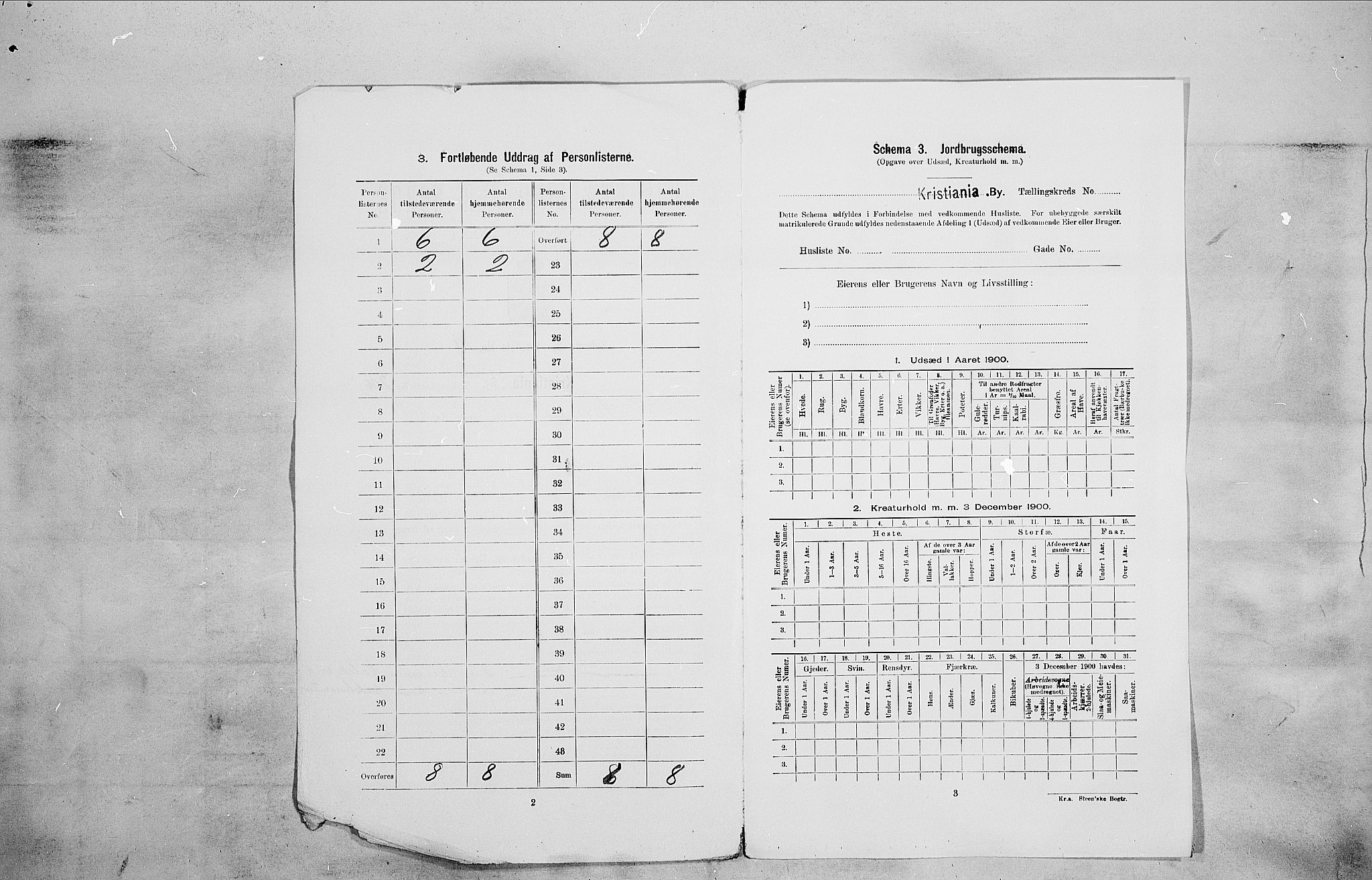 SAO, 1900 census for Kristiania, 1900, p. 66461