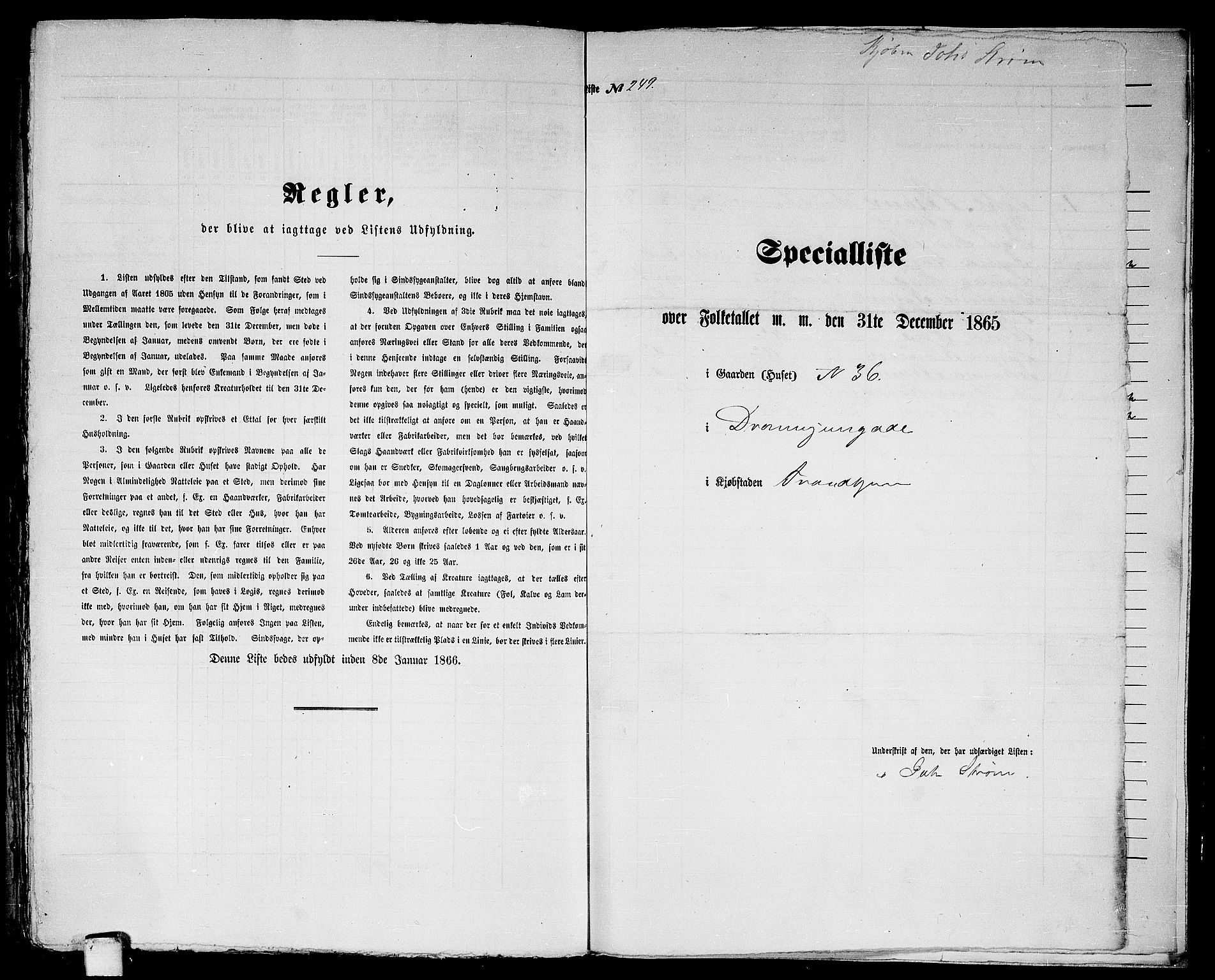 RA, 1865 census for Trondheim, 1865, p. 533